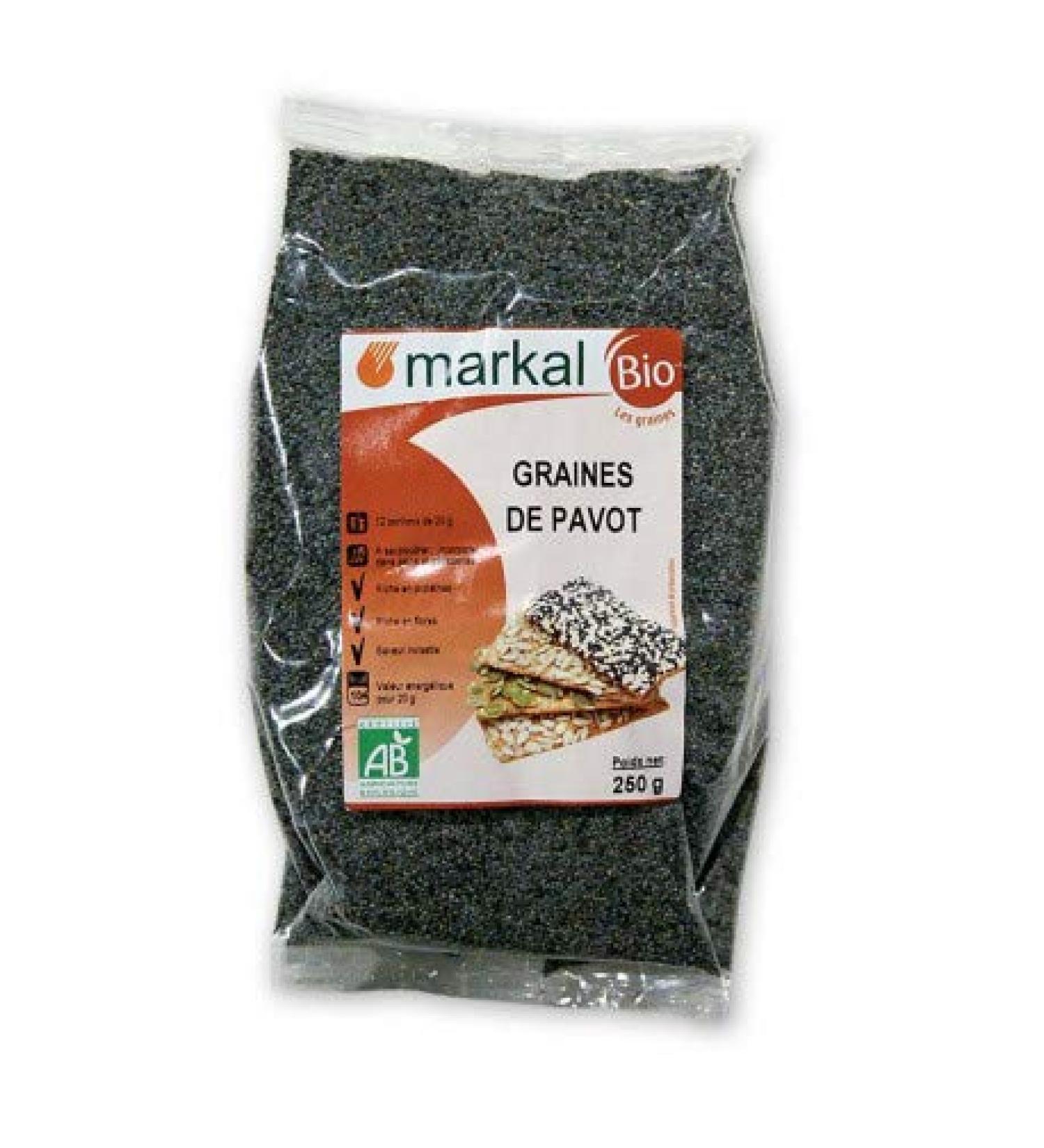 MARKAL Poppy seeds 250G Organic -