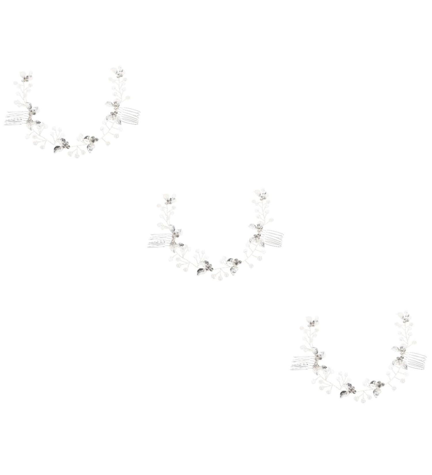 Beaupretty Comb Twisted Flower Arrangement and Comb Headwear headpiece for bride rhinestone hair comb Hair comb for women comb pearl hair clip hair accessory for women Hair - Buy Online on GoSupps.com