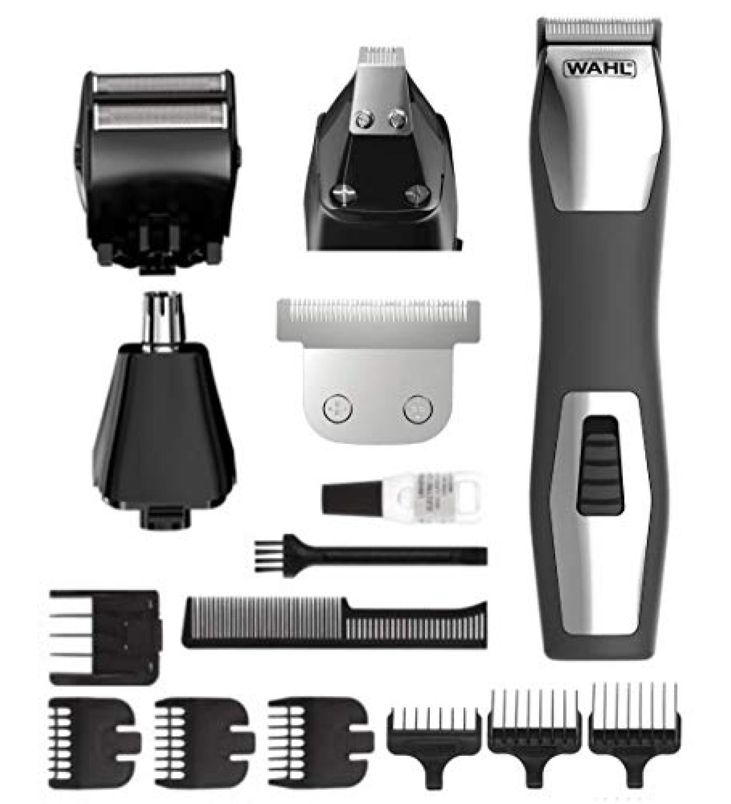 WAHL 79650-1301 Deluxe Chrome Pro Haircutting Kit 25 Piece
