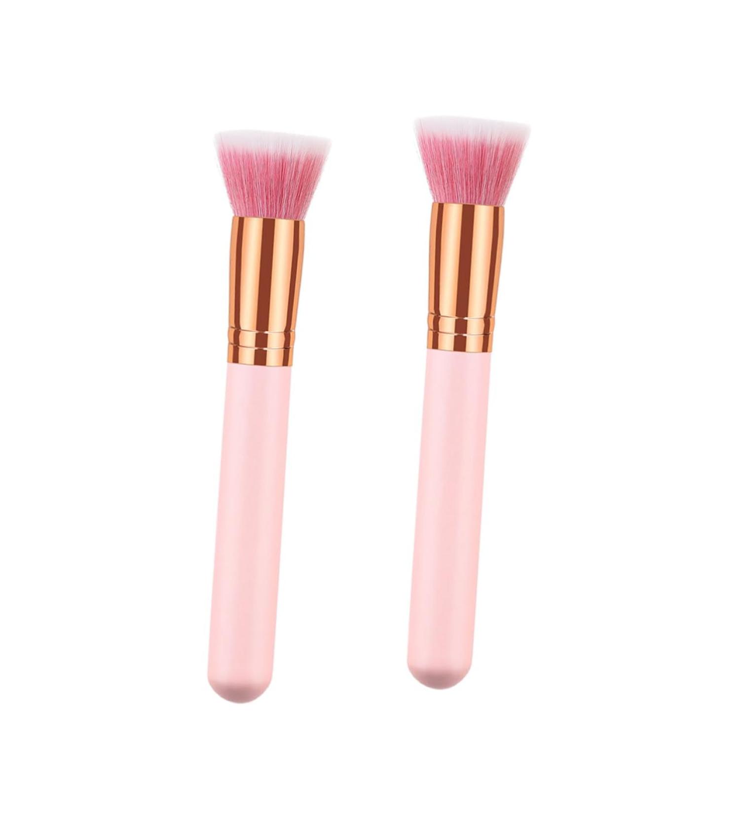AUTSUPPL 2pcs Cosmetics Brush Professional Makeup Brush Concealer Brush Makeup Brishes Makeup Brushs Wooden - Buy Online on GoSupps.com