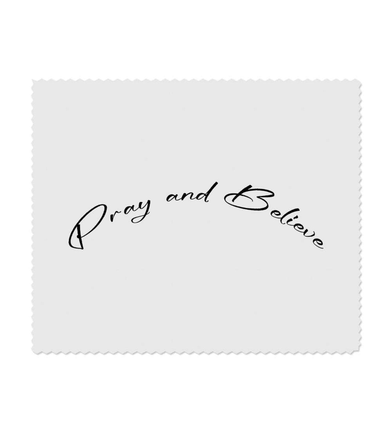 Buy 2 x Microfiber Cleaning Cloths 'Pray and Believe' | Fast International Shipping | Eco-Friendly & Durable - Buy Online on GoSupps.com