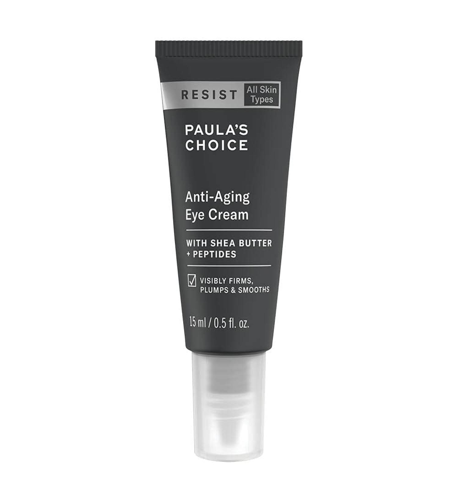 Paula's Choice Resist Anti-Aging Eye Cream - Rich Hydration with Shea Butter & Peptides for All Skin Types - 15ml - Buy Online on GoSupps.com