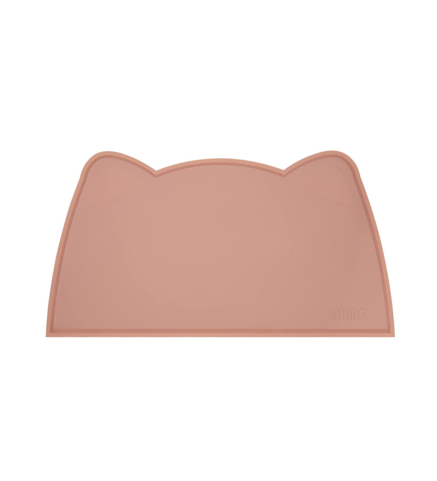 Ohmo Non-Slip Bowl Pad for Small Dogs & Cats - Waterproof Silicone Feed Mat 52x30cm Tea Pink - Perfect Base for Cat Bar - Buy Online on GoSupps.com