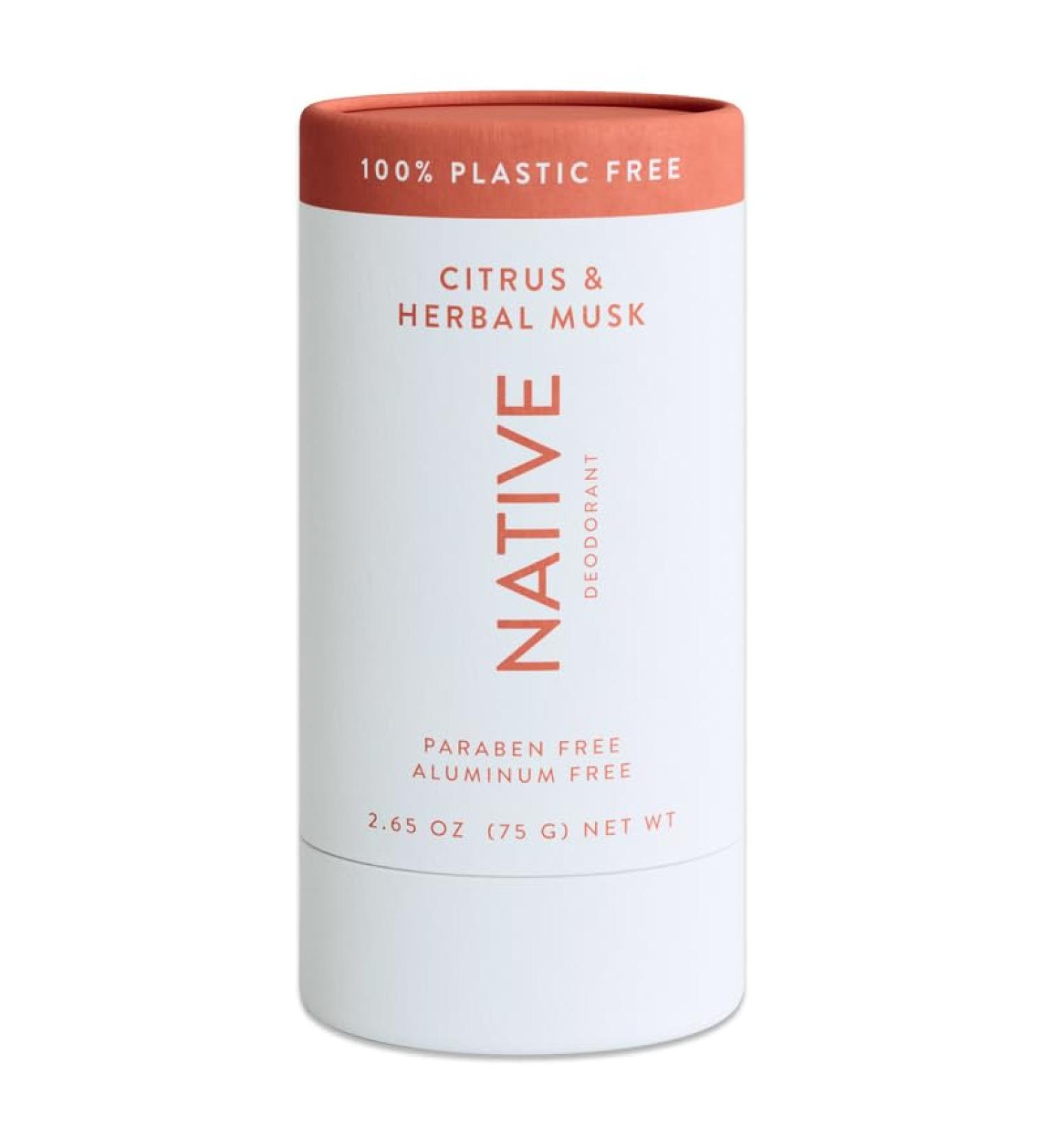 Native Plastic Free Deodorant Contains Naturally Derived Ingredients 72 Hour Odor Control or Women and Men - 2.65 Oz - Buy Online on GoSupps.com