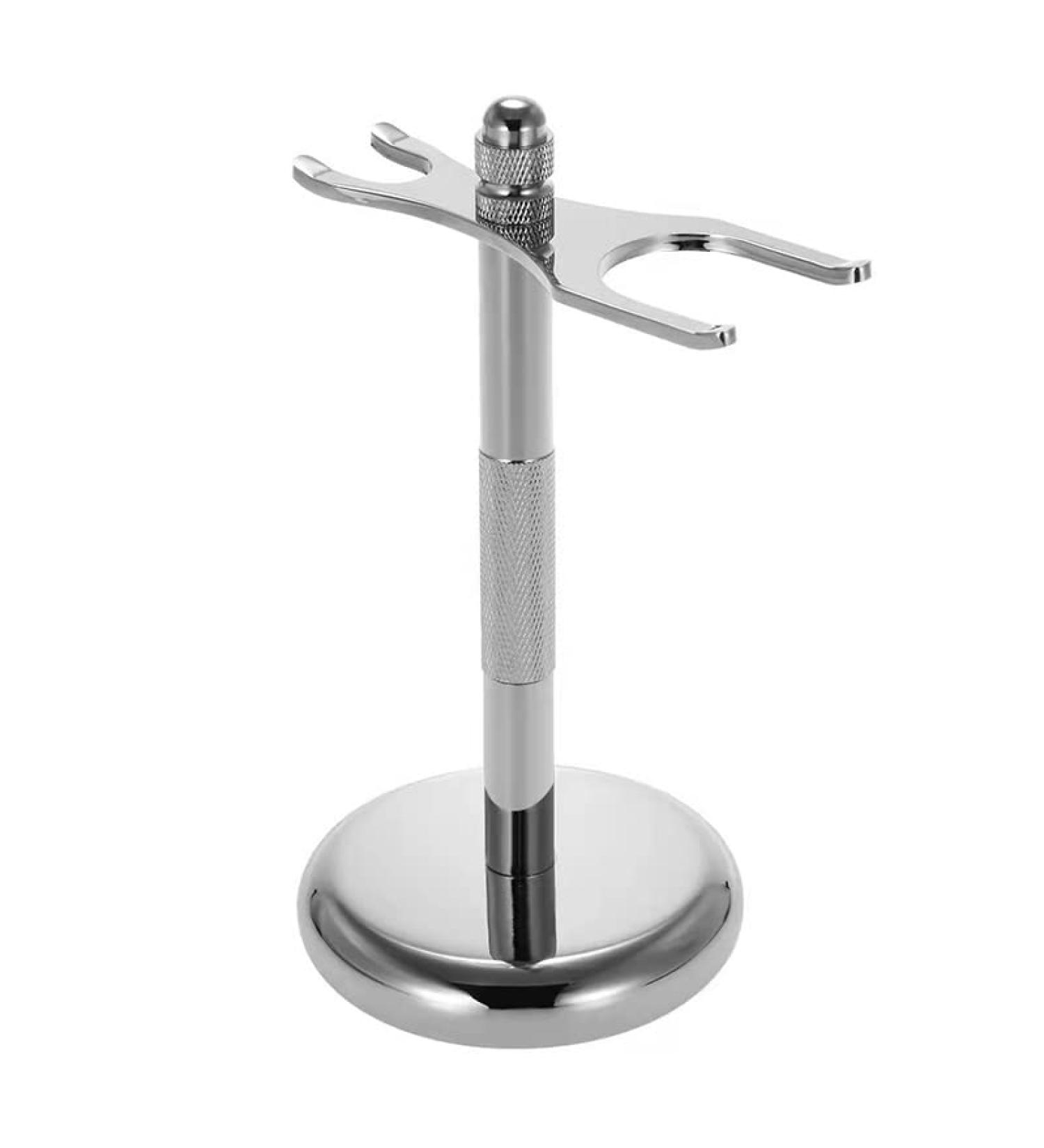 Buy Lefeda Simply Men's Rasier Brushes - Classic Stainless Steel Holder | Perfect Gift & Manual Razor Tool Set - 7x15cm Silver - Buy Online on GoSupps.com