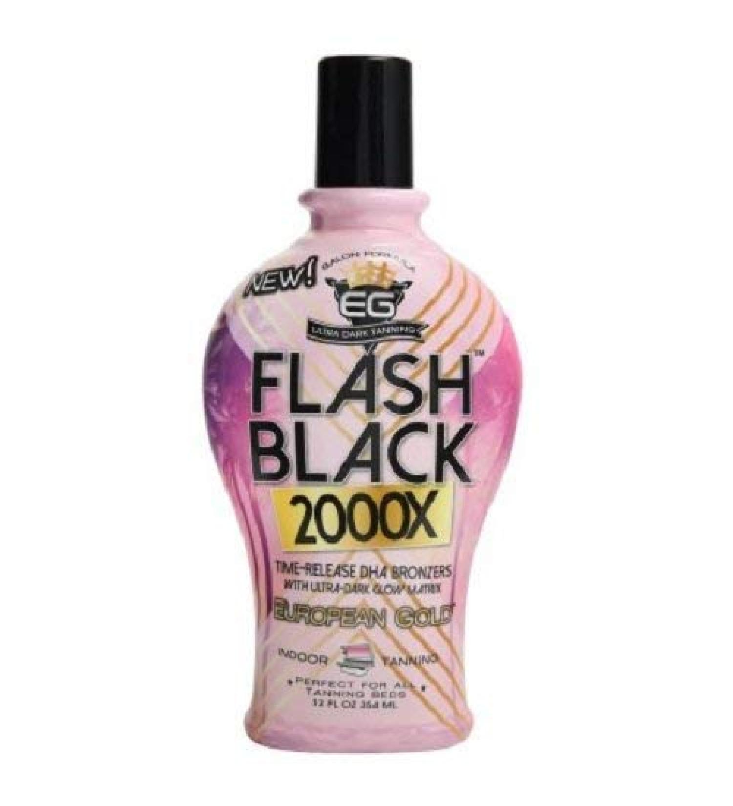 European Gold Flash Black 2000X Indoor Tanning Lotion - 12oz - Buy Online on GoSupps.com