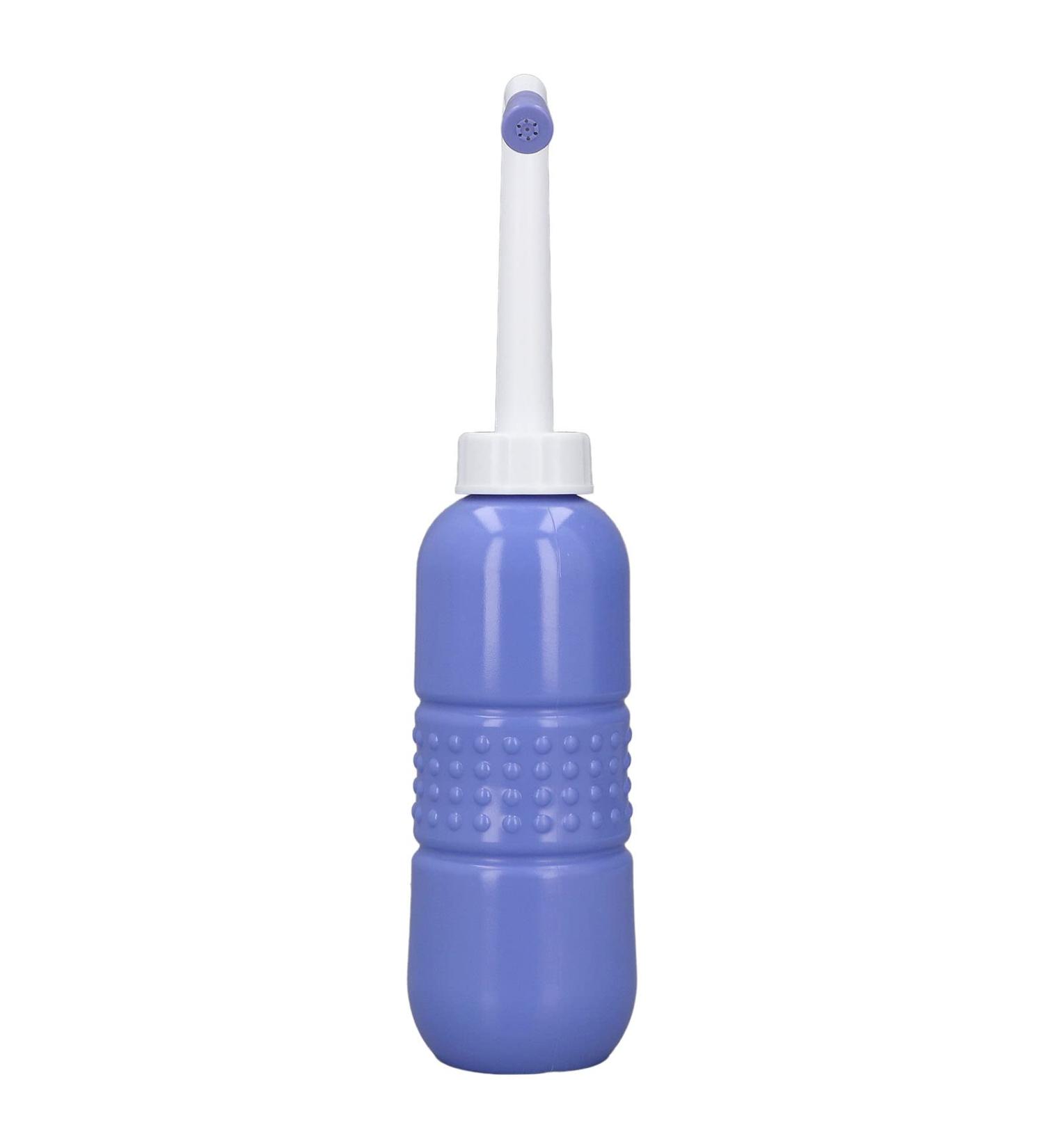 Popodusche Portable Bidet Sprayer | Trip Bidding Puerperium Inserts | Gentle & Hygienic Cleaning - 32.5cm PO Press Diagonal (Blue) | Buy Internationally! - Buy Online on GoSupps.com