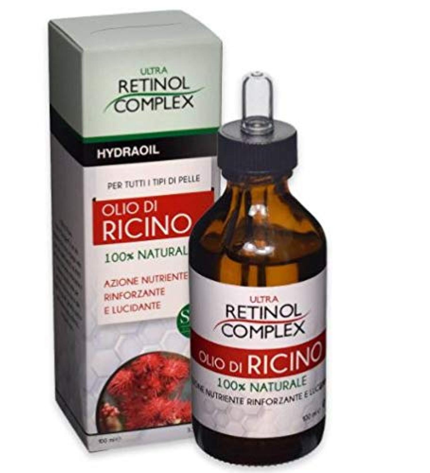 100% Natural Castor Oil Multifunctional Action 100ml | Ultra Retinol Complex HIDRAOIL SPA