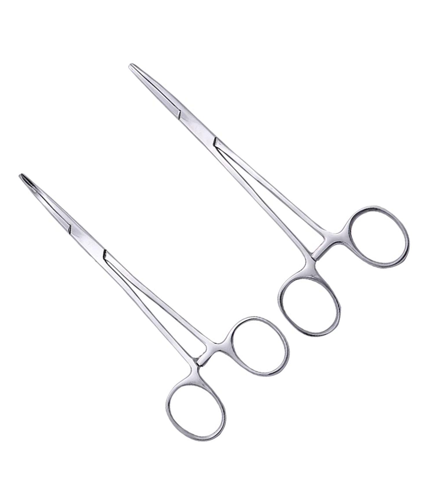 2pcs Stainless Steel Pet Hair Removal Forceps Hair Removal Clips Cupping Tong 18X7.5X0.2CM Silver - Buy Online on GoSupps.com
