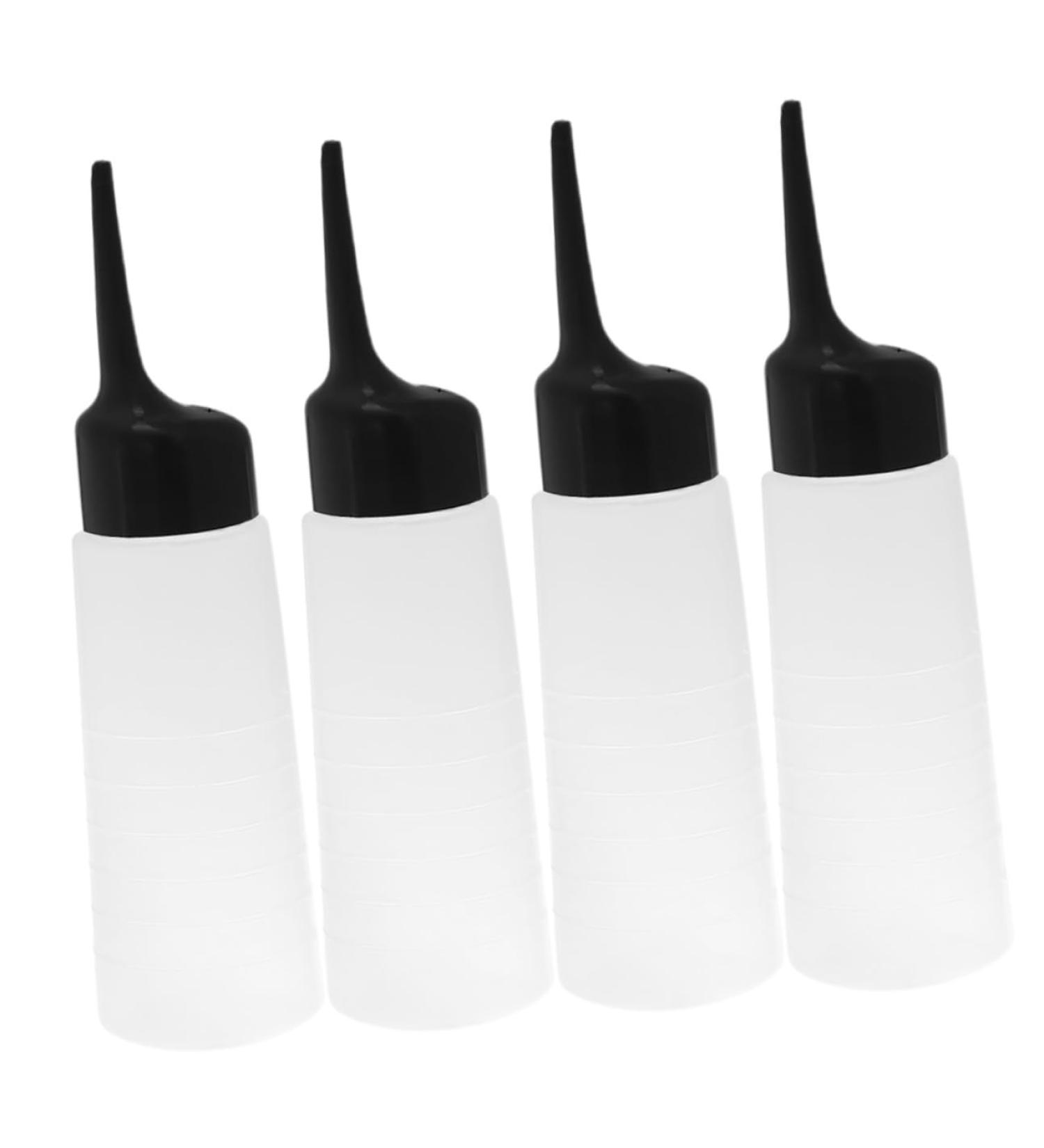 Lot De 4 Flacons Doseurs Couleur Cheveux Inclin s 100 Ml Transparents En Plastique R utilisables Pour Coloration Capillaire Usage Professionnel Et Domicile - Buy Online on GoSupps.com