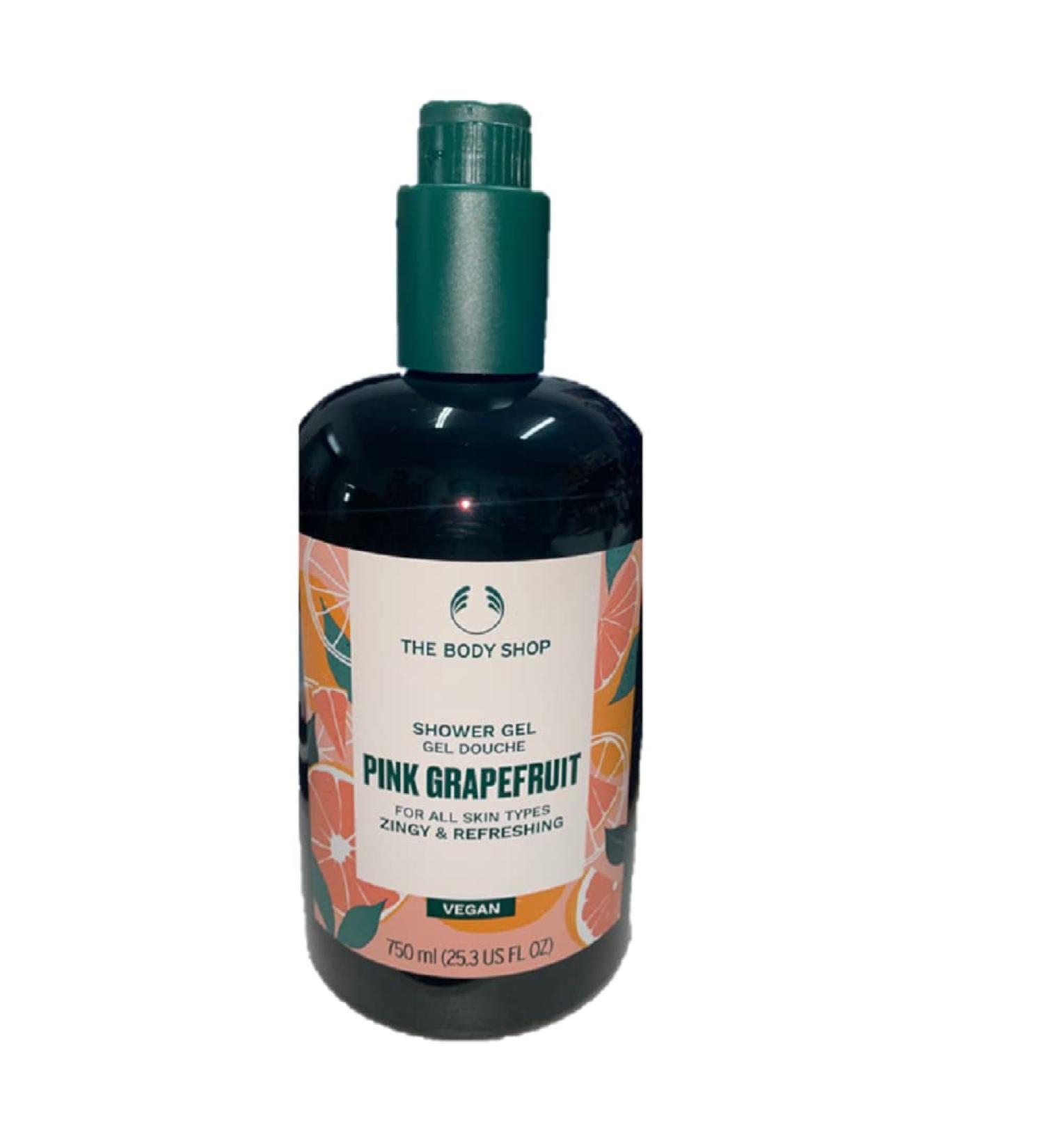 The Body Shop Pink Grapefruit Shower Gel Fruit refreshing Large Pump Bottle Vegan 750ml