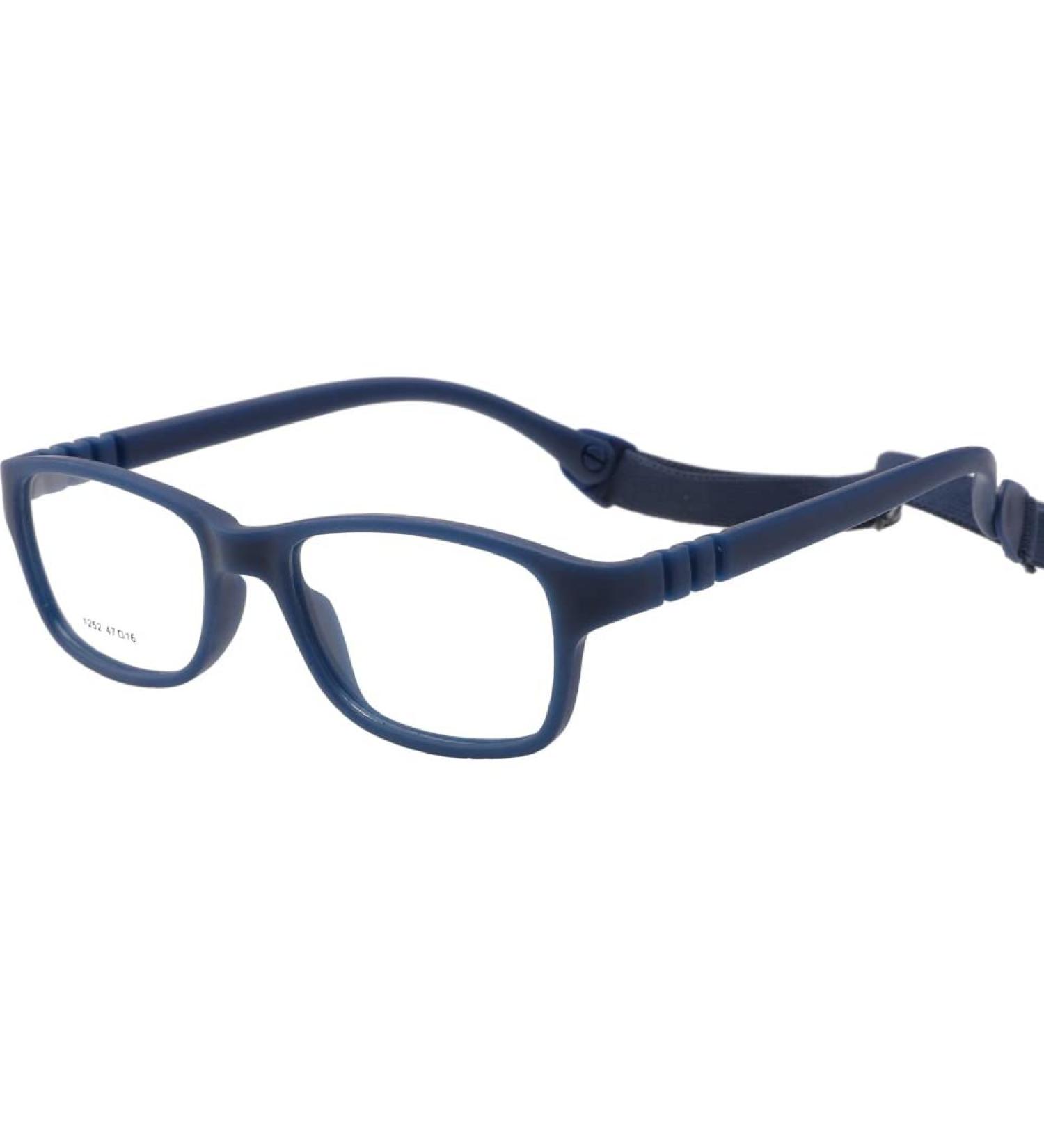 Unbreakable Kids Eyeglasses - Flexible Prescription Sports Glasses for Ages 4-7 - Navy 47mm - Buy Online on GoSupps.com