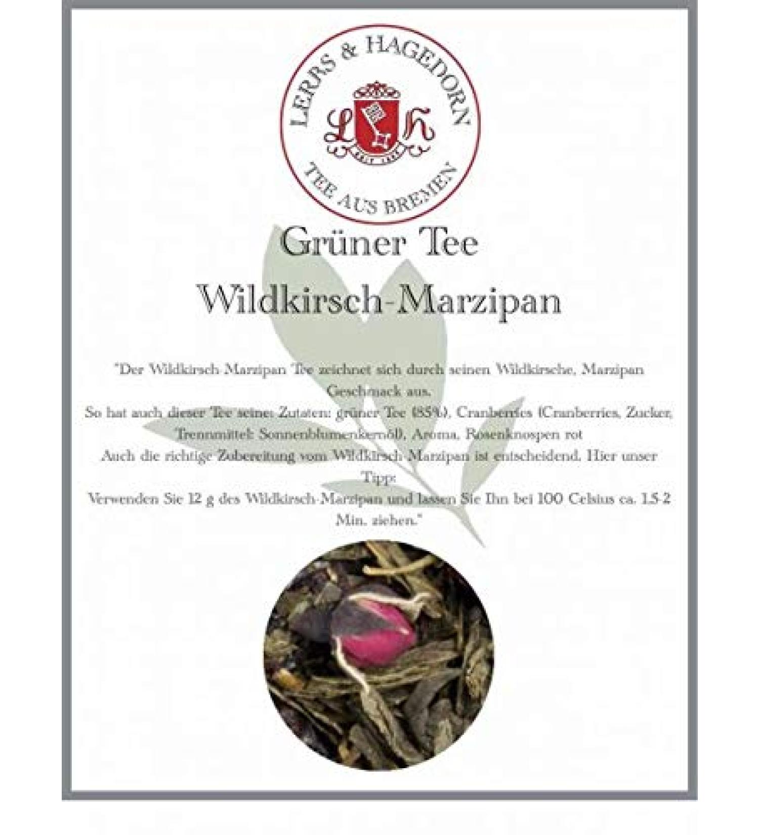  Lerbs & Hagedorn Wildkirsch-Marzipan Green Tea 2 kg - Buy Online on GoSupps.com