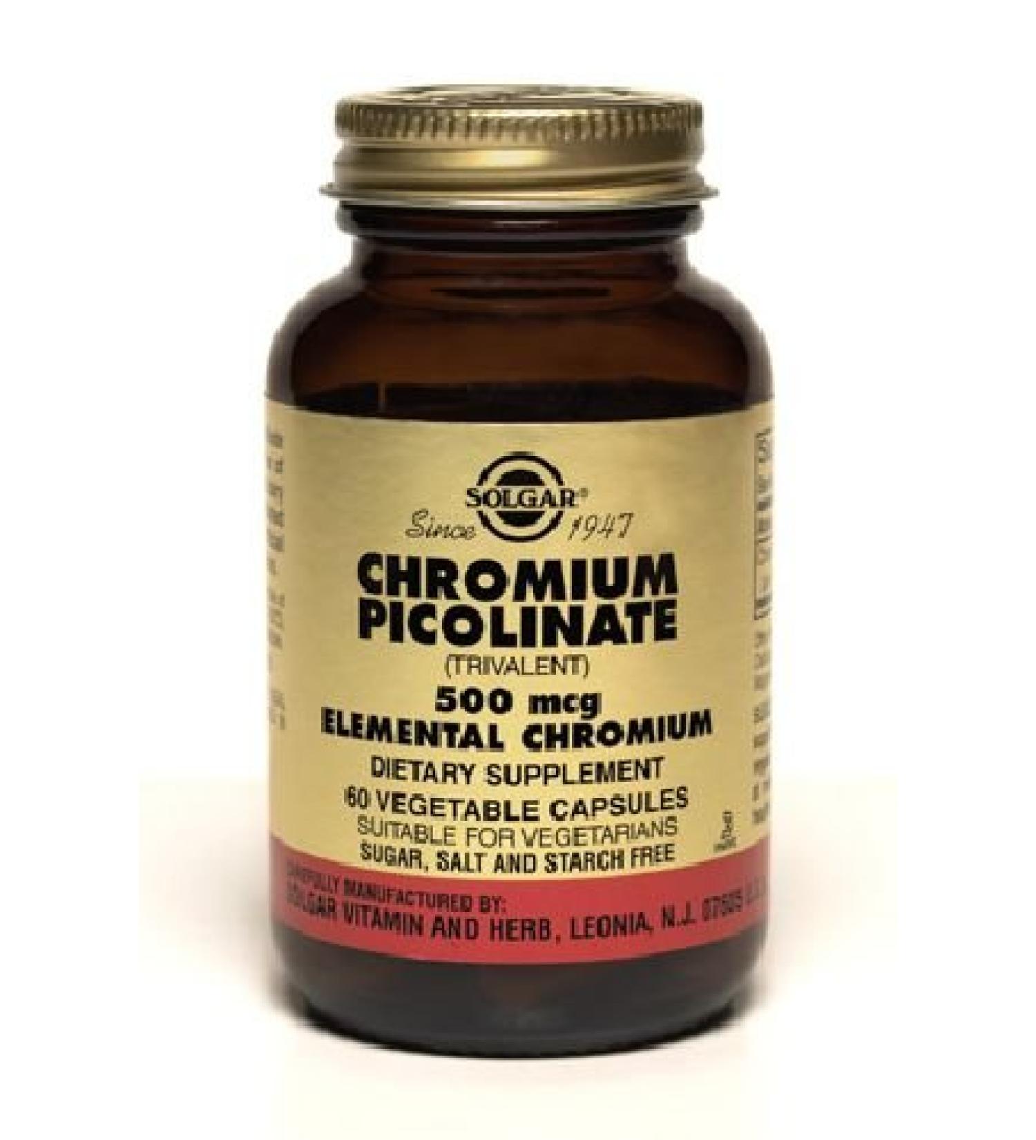 Chormium Picolinate 500mcg 60 Vcaps 3-Pack