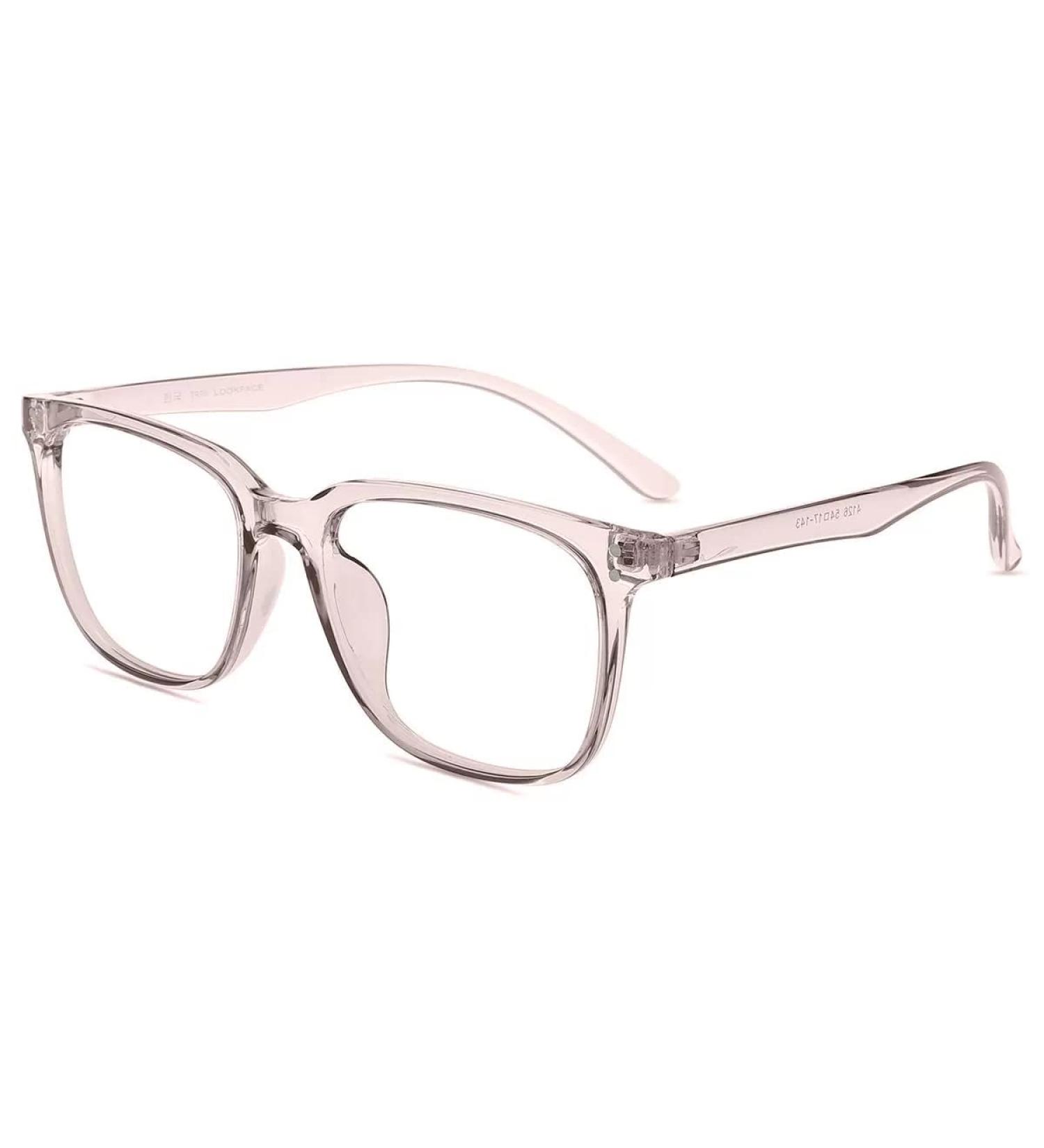Firmoo Blue Light Filter Reading Glasses with Prescription 3.0x for Men & Women - Anti-UV Reflective Visual Aid in Transparent Pink - Buy Online on GoSupps.com
