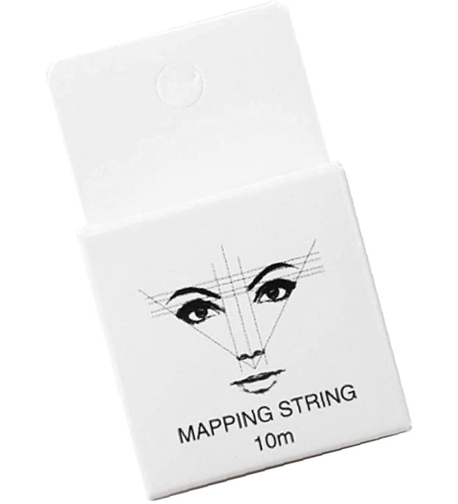 Eye Brows Point Thread Box Eyebrow Mapping String Marking Line Tool 10m White Durable and Useful - Buy Online on GoSupps.com