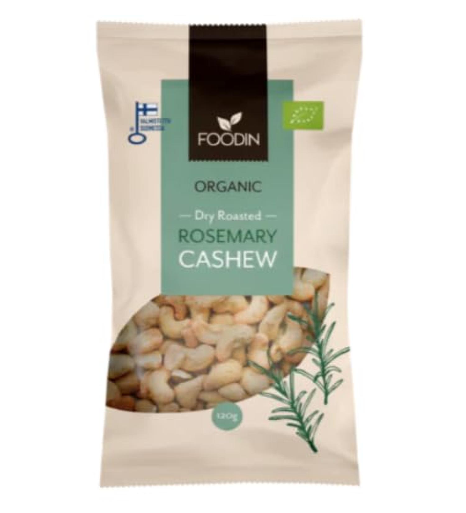 Foodin Rosemary and Honey Roasted Cashews High Protein Snack Nut pack of 8 - Buy Online on GoSupps.com