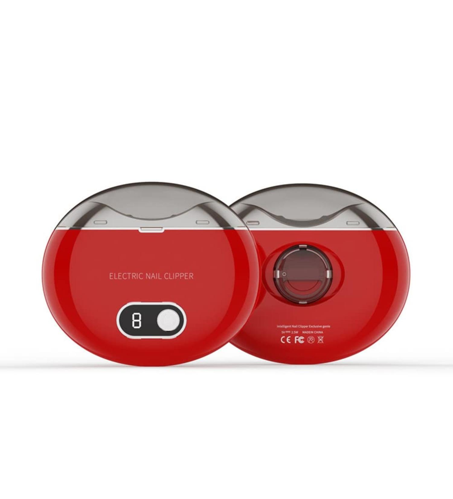 YSBRYD 1Set Electric Automatic Nail Clippers Scissors Electric Nail Grinder with Light for Baby Adult Care Red - Buy Online on GoSupps.com