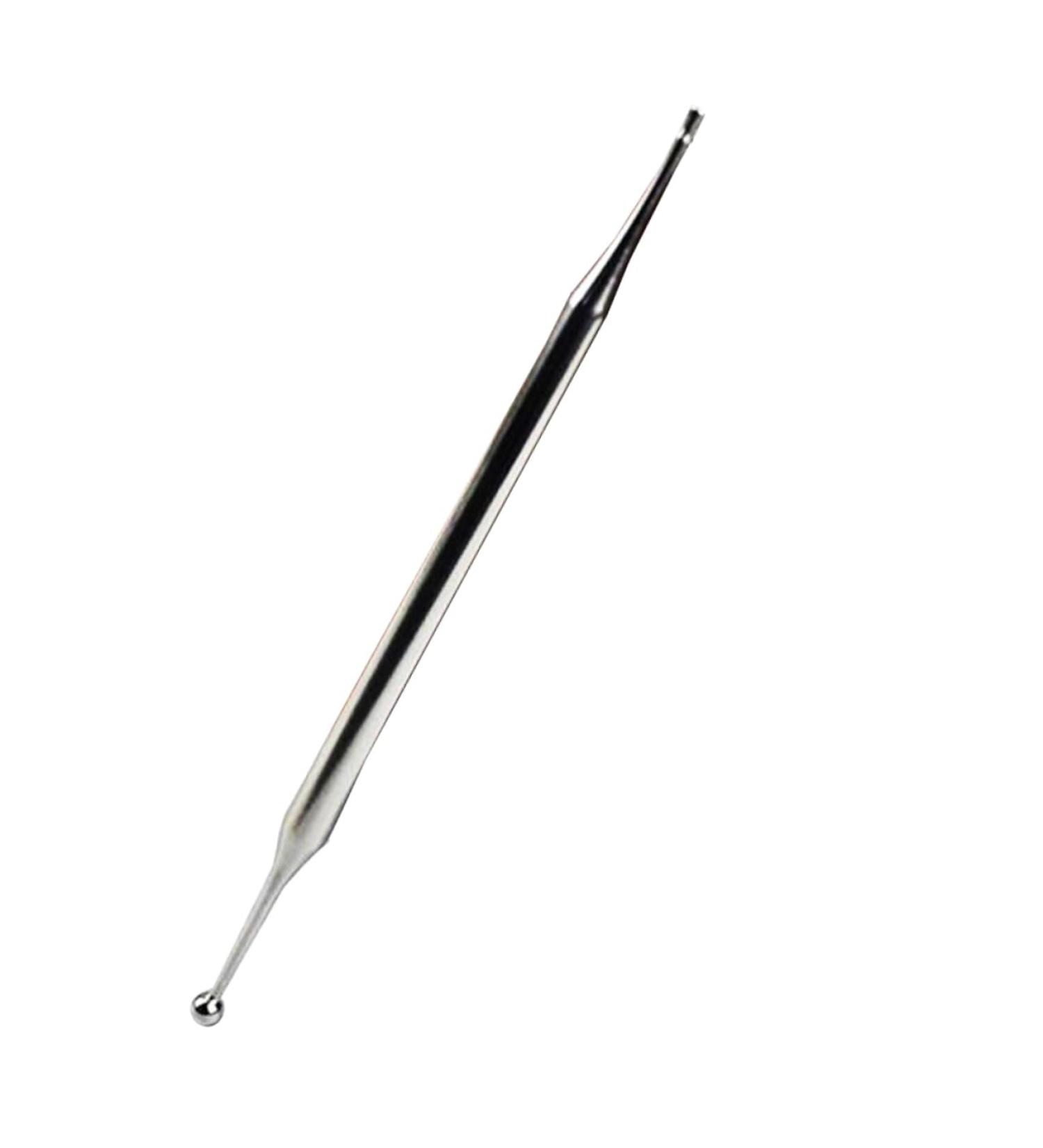 Mobestech Ear Cleaner & Back Massager Stick - Manual Massage Pen for Face & Body Acupuncture Stainless Steel 13x0.6cm - International Shipping - Buy Online on GoSupps.com