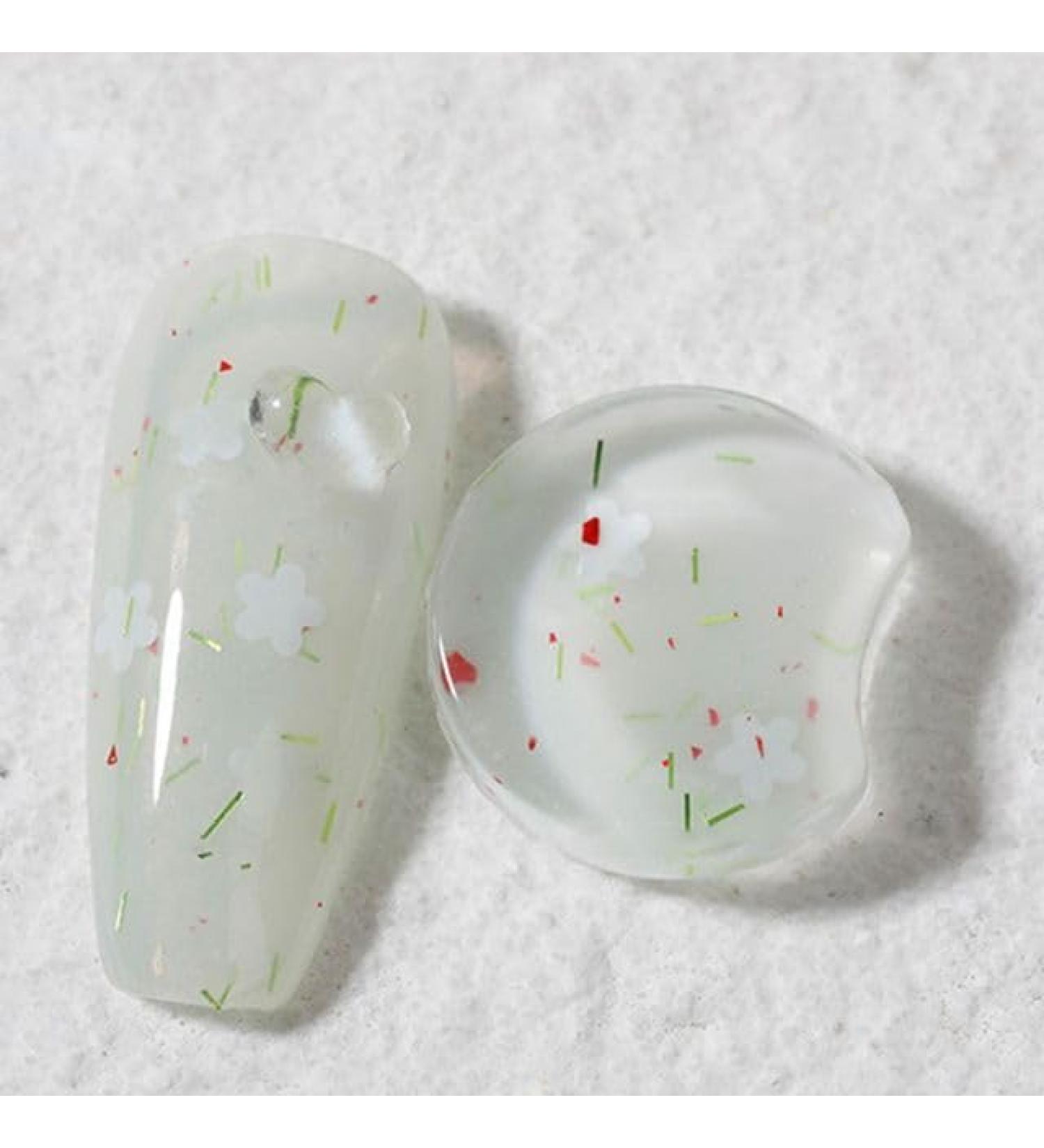 Colorful Translucent Varnish Hybird Gel Nail Polish Phototherapy Gel Nail Art Soak Off Gel Flowers Petal Gel - (Color: 4) - Buy Online on GoSupps.com