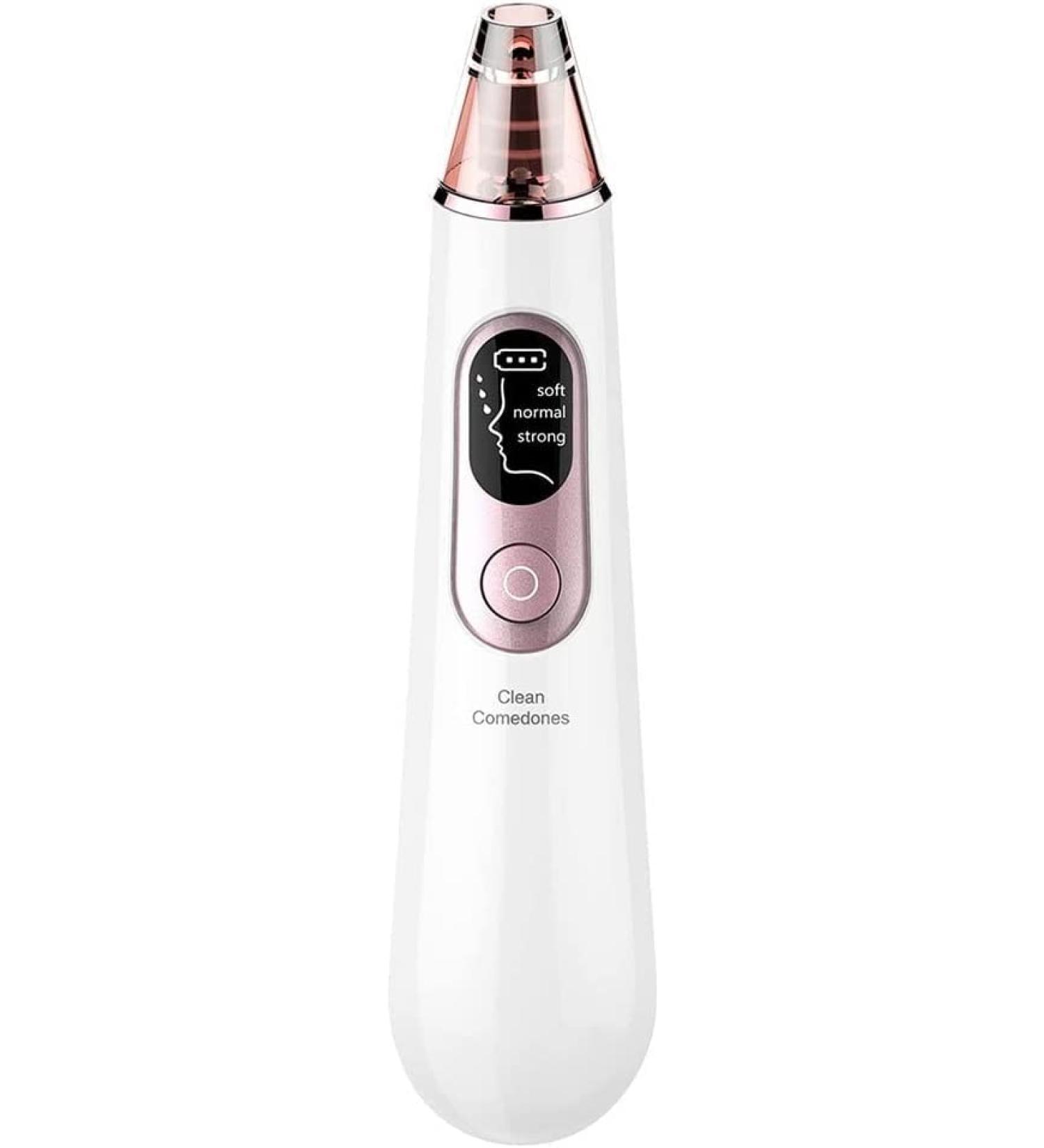 QINERSAW Blackhead Remover Pore Vacuum Electric Facial Pore Cleaner 3 Modes Blackhead Pimple Extractor Kit with 4 Suction Heads & Ergonomics Handle for Facial Skin - Buy Online on GoSupps.com