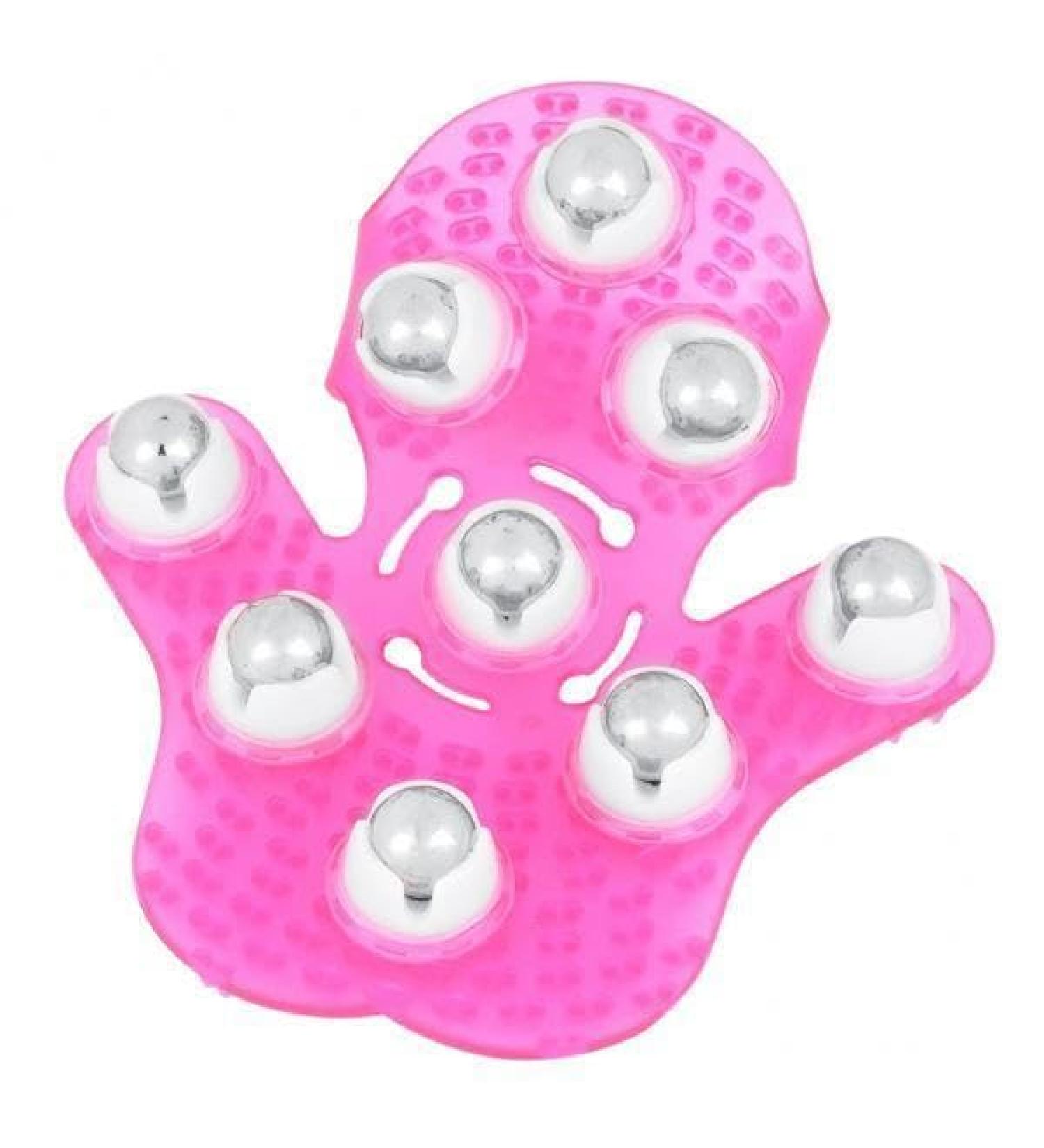 JAYIOLA 3x Massage Gloves with 9 Rotating Balls - Versatile Massage for Face Neck Back Chest Stomach Legs & Feet | International Shipping Available - Buy Online on GoSupps.com