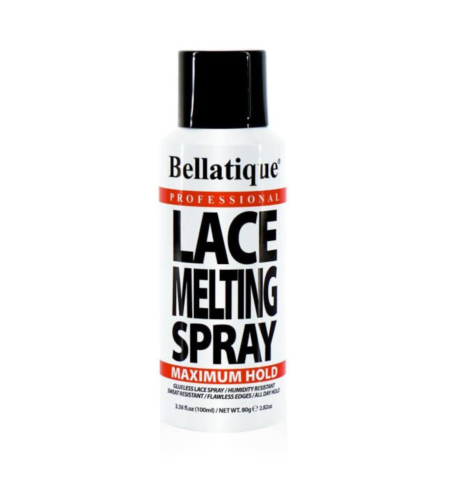 Lace Melting Spray (3.38 oz) - Maximum Hold. Flawless Edges Quick & Easy Fast Drying Humidity Resistant Sweat Resistant All Day Hold Quick Drying Flake Free Easily Removed. 3 oz - Buy Online on GoSupps.com