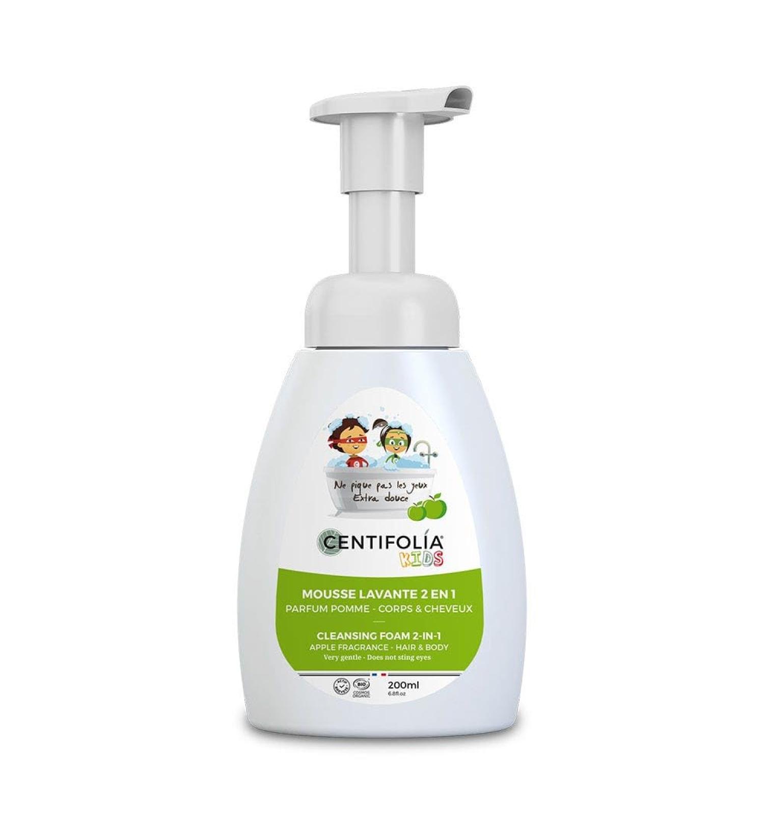 Mousse lavante 2en1 parfum pomme 200ml Kids Centifolia