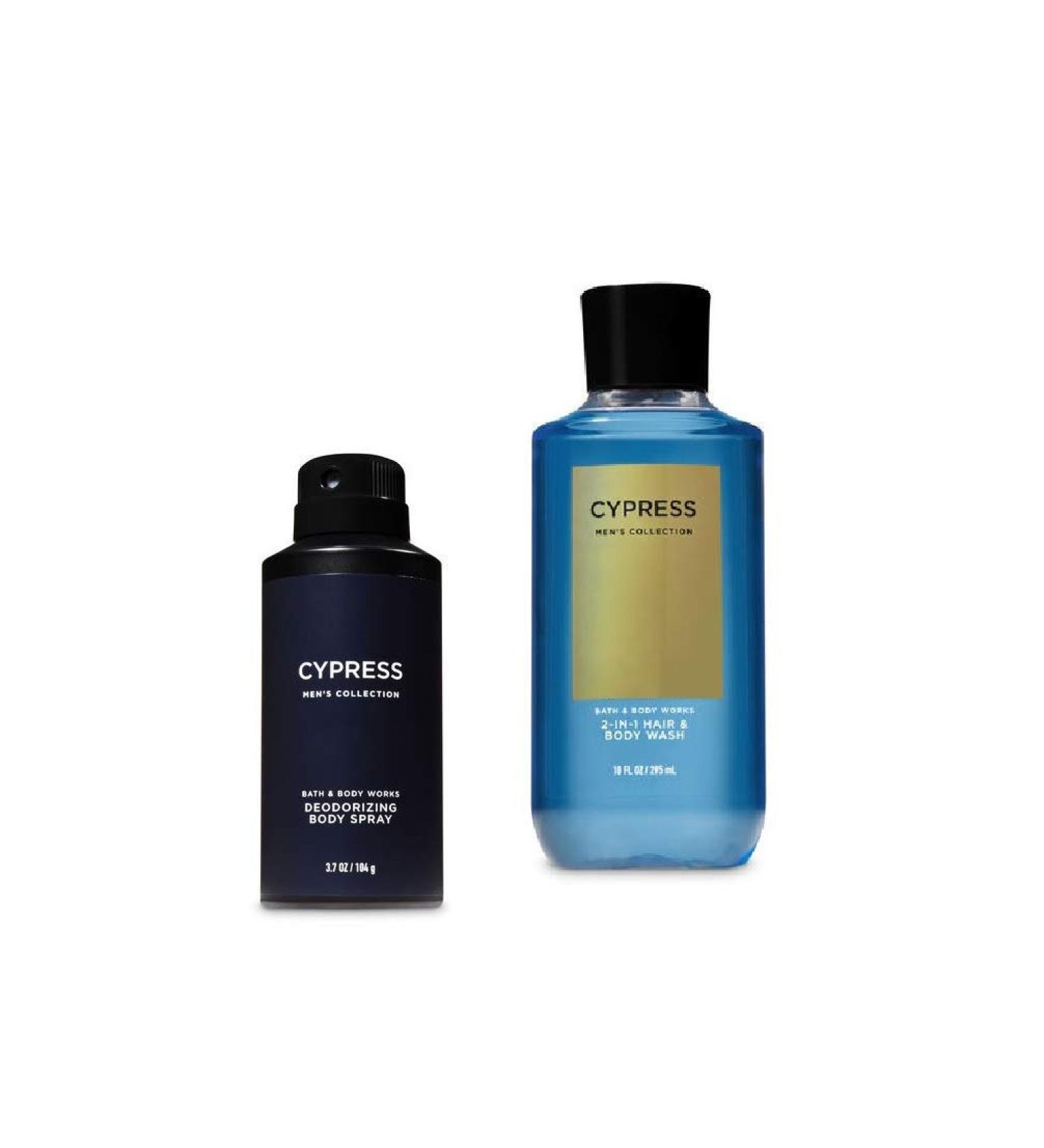 Buy Bath and Body Works Men's Collection: Cypress 2-in-1 Hair & Body Wash + Deodorizing Spray - International Shipping Available - Buy Online on GoSupps.com