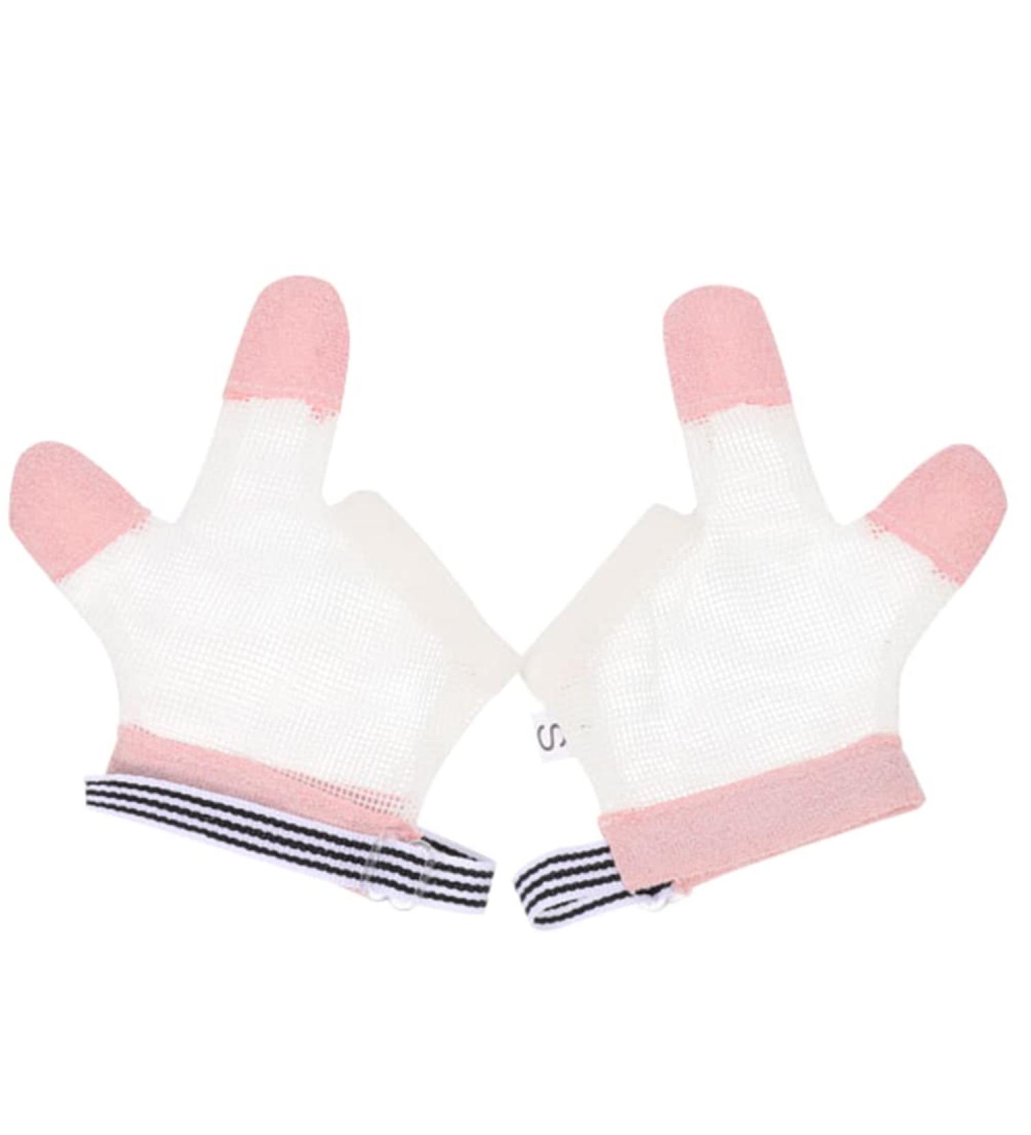 healifty Kids Thumb Sucking Gloves - Breathable Mesh Fabric, 1 Pair, 12X10.5CM - Buy Online on GoSupps.com