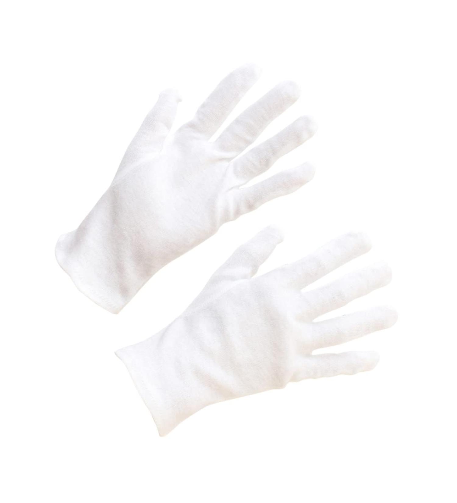 COOLHIYA 12 Pairs Cotton Protective Gloves lab Gloves Hand Muffs Cosmetic moisturizing Gloves Industrial Gloves Coin Jewelry Gloves Inspection Gloves White Cotton Gloves Protection Work M:22X9cm White - Buy Online on GoSupps.com