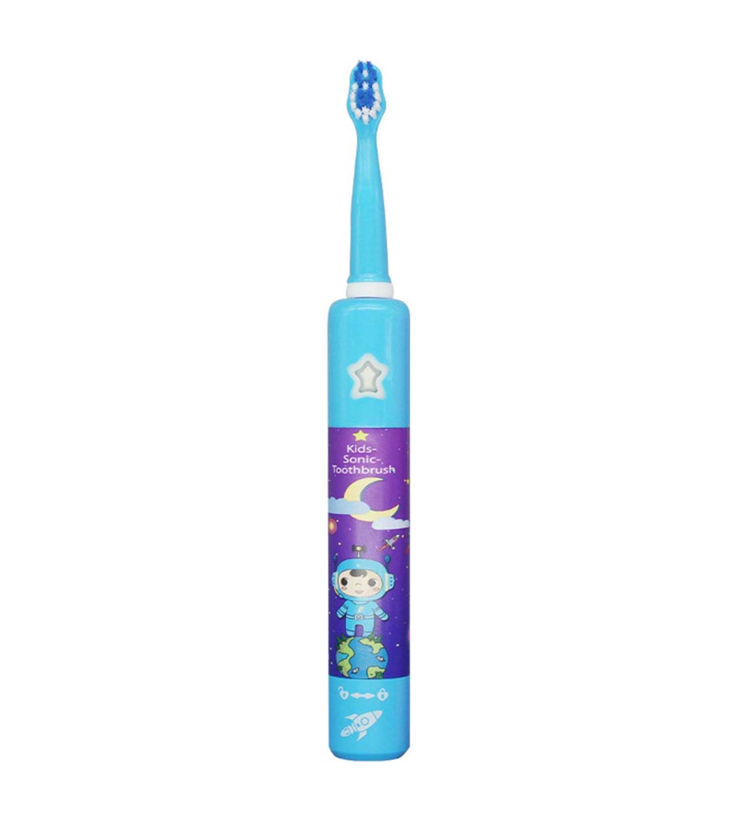 Clenp Children's Cartoon Waterproof Sonic Electric Toothbrush - Rechargeable Music Blue (1 Pack) - Buy Online on GoSupps.com