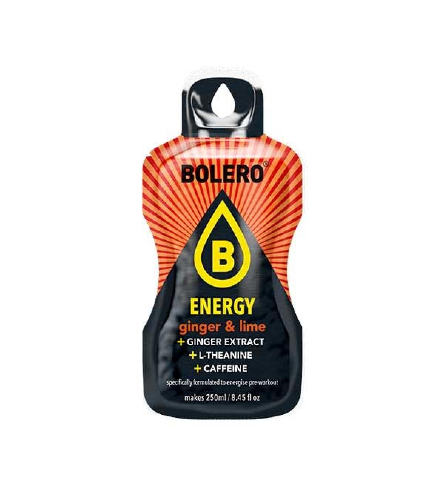 Bolero Bolero ENERGY Sugar Free Water Flavours Ginger Lime Flavour 6 x 7g