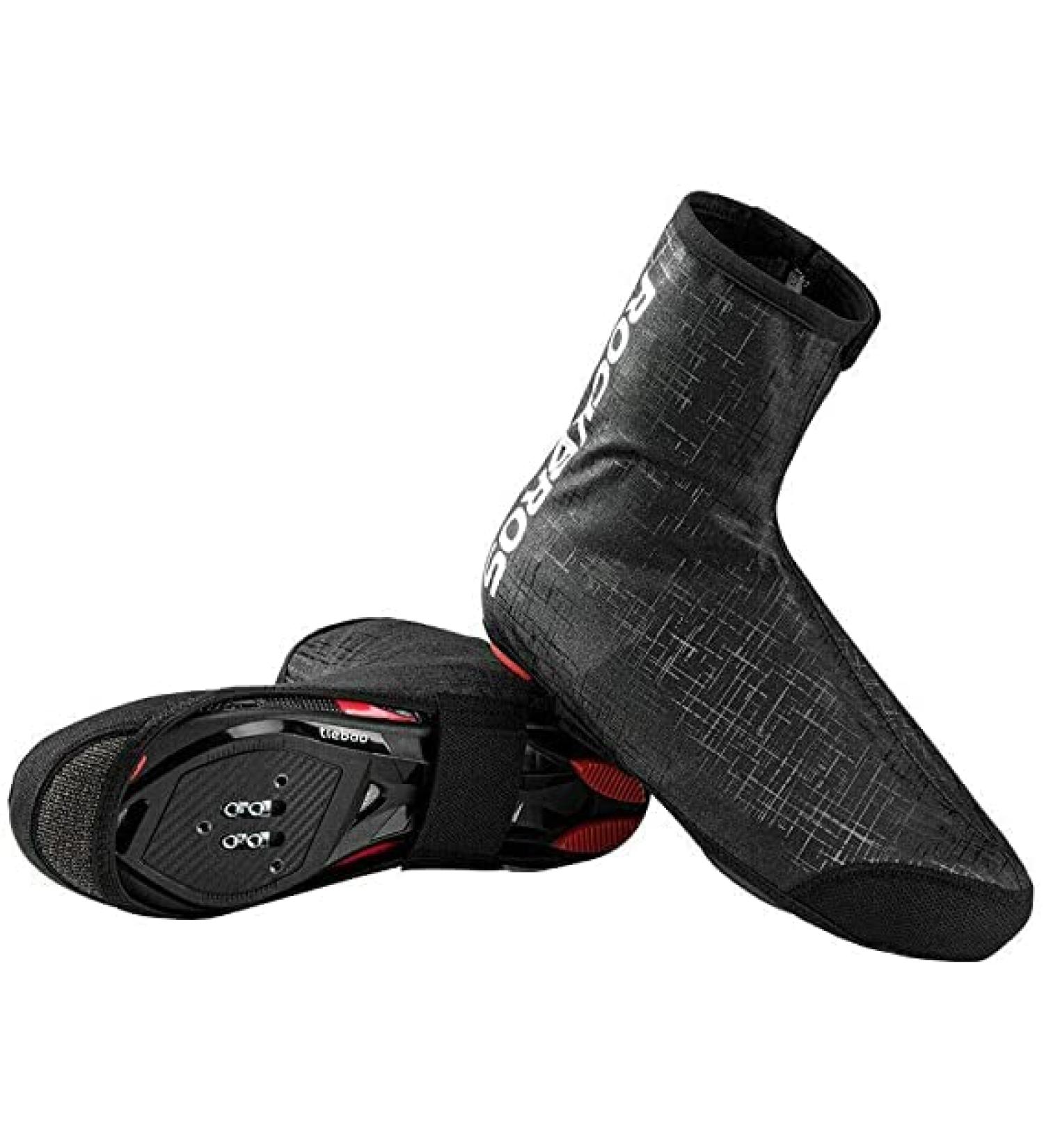 Rockbros Waterproof Overshoes - Windproof Shoe Covers for Racing MTB Outdoor Sports | Unisex Black | Sizes 42-46 EU - Buy Online on GoSupps.com