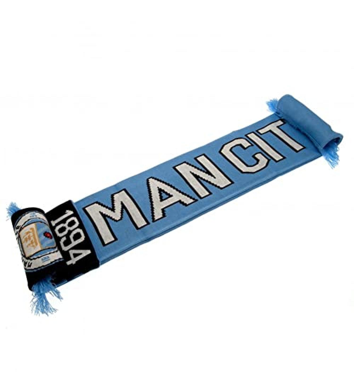Man City Nero Scarf - Official Club Licensed - Sky/Navy - One Size - Buy Online on GoSupps.com