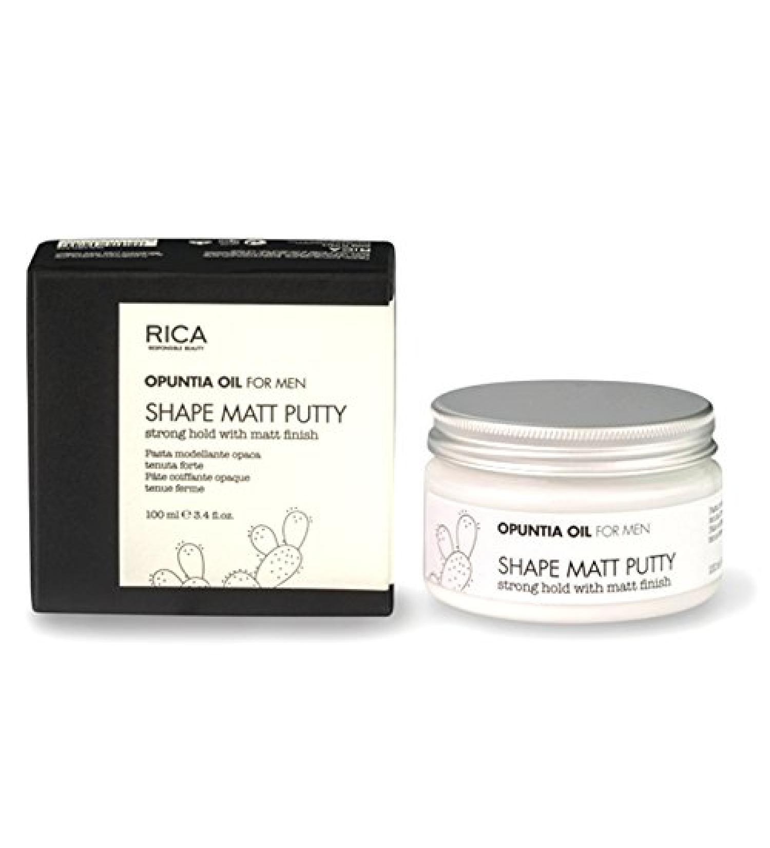 Rica - Shape Matt Putty | Strong Hold | Matte Finish | Easy to Restyle | Ideal for All Hair Types