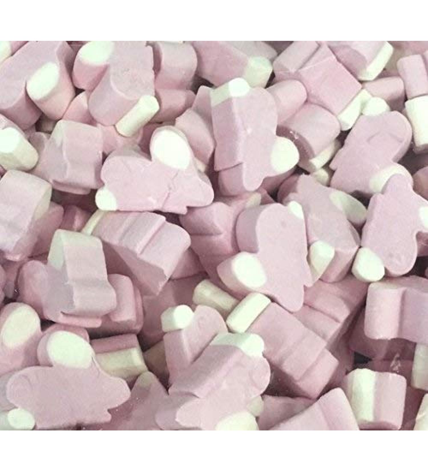 Pink & White Bunny Mallows 1kg Bag - Easter Rabbit Marshmallows