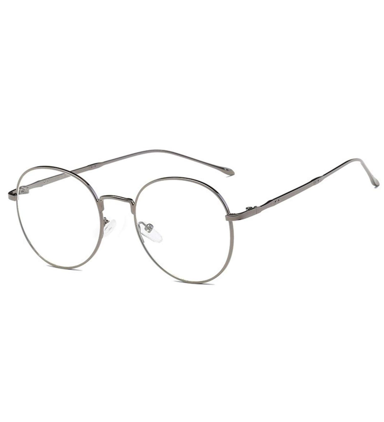 Shop Classic Round Metal Frame Retro Glasses - Clear Lens & Decorative Flat Mirror - International Shipping Available - Buy Online on GoSupps.com