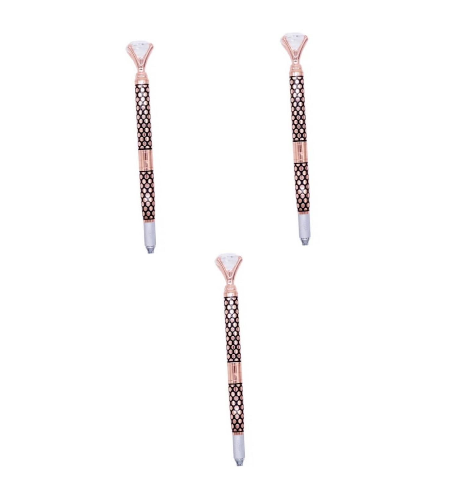 FOMIYES Eyebrow Pencil 3pcs embroidery pen makeup tool makeup microblading pen eyebrow pen makeup pen rose gold 3d manual Brow Pencil - Buy Online on GoSupps.com