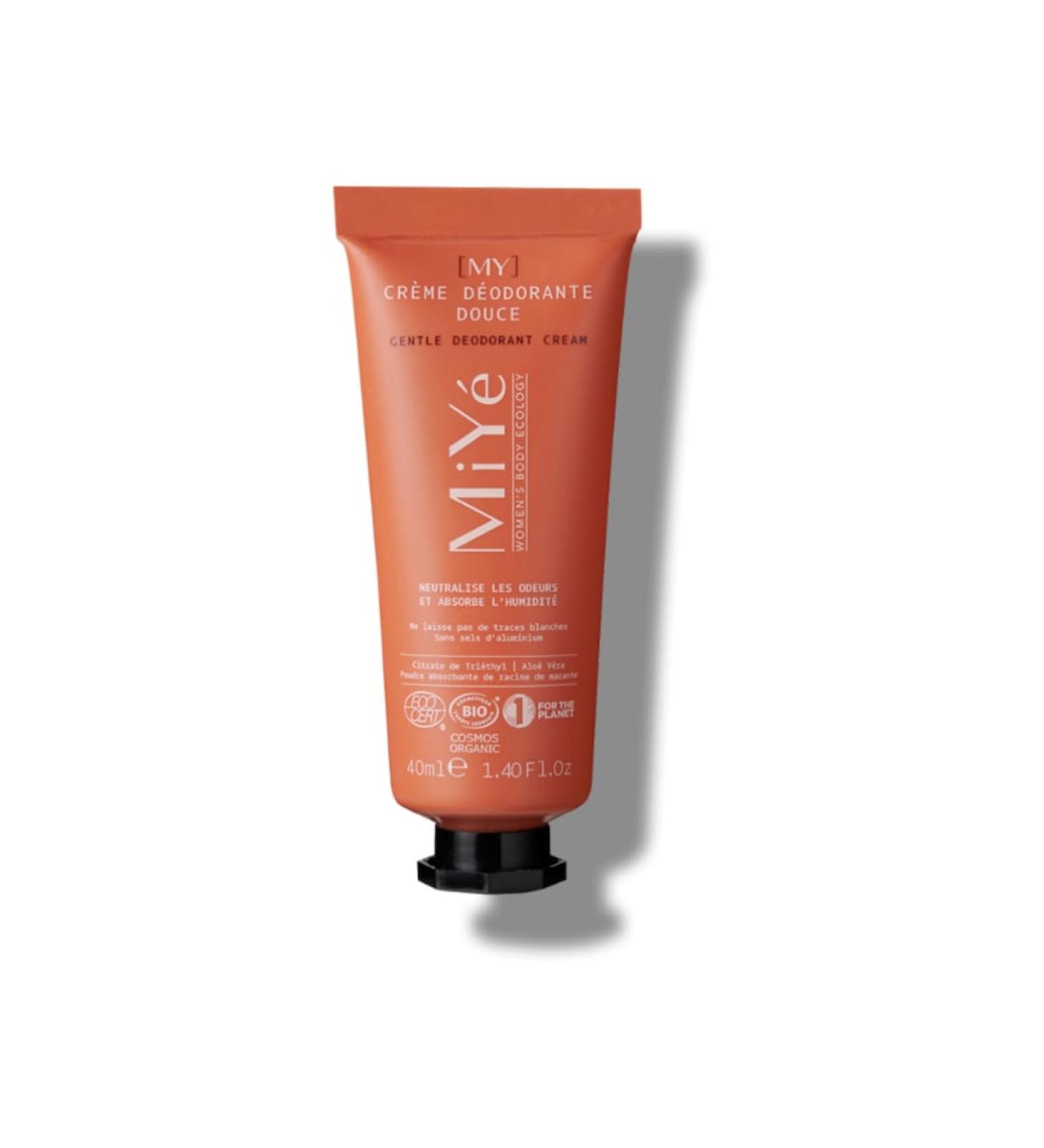 MiY | Organic Deodorant Cream gentle & moisturizing | Deodorant without white marks neutralizes odors & absorbs humidity | 40ml - Buy Online on GoSupps.com