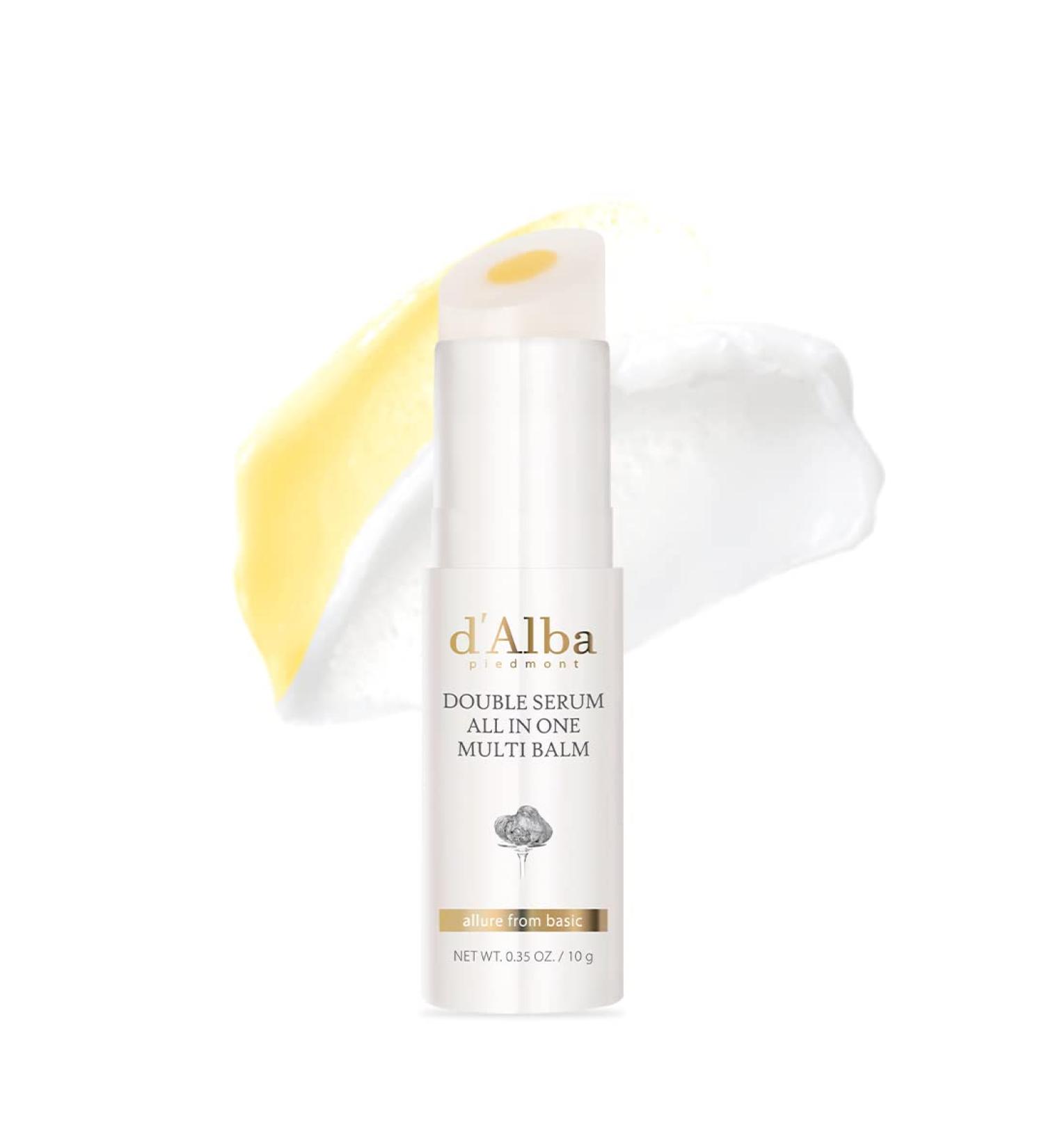 D'Alba Italian White Truffle Double Serum: Vegan 3-in-1 Balm for Moisture & Wrinkle Improvement - Glowy Finish - Buy Online on GoSupps.com