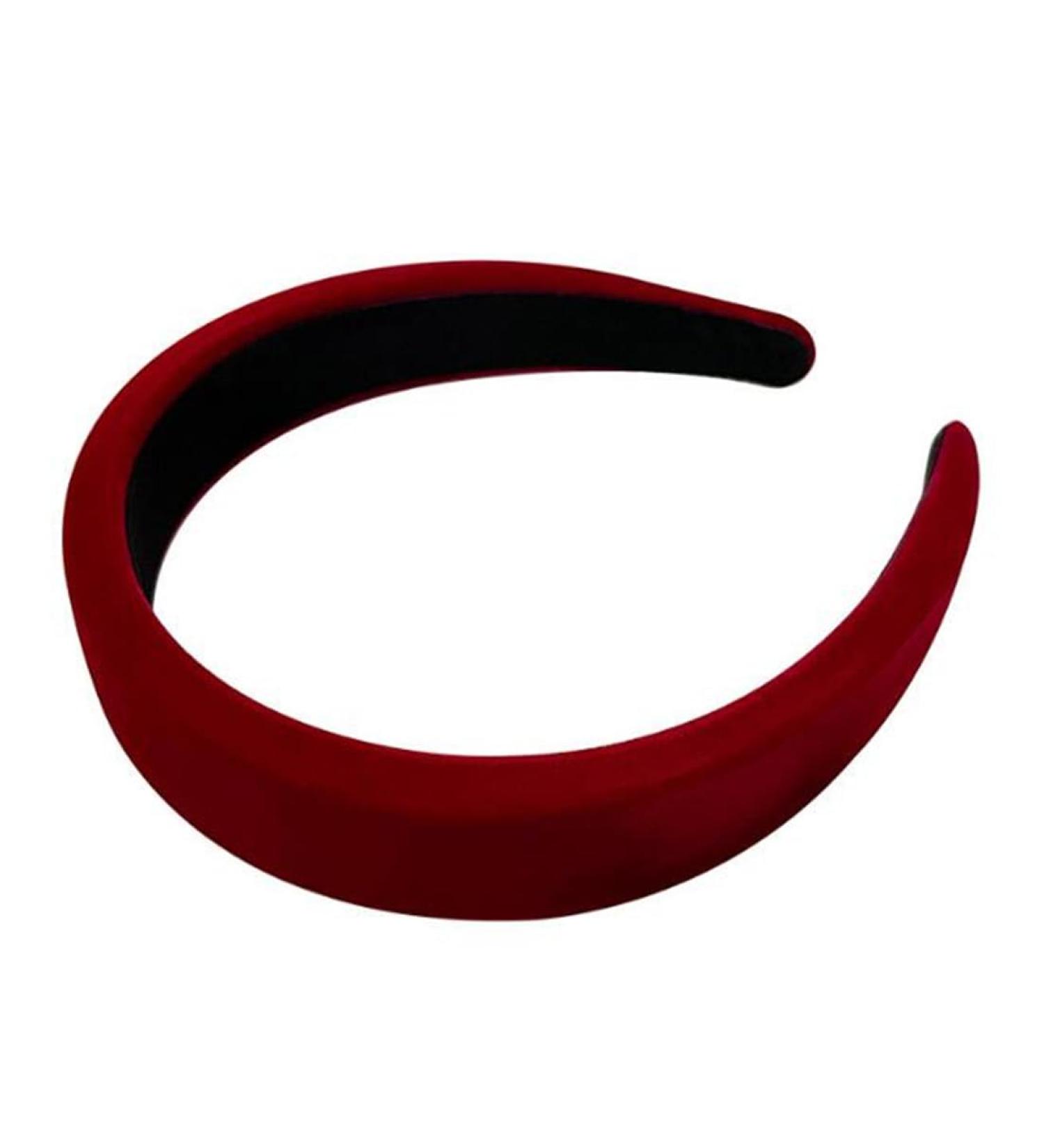 gaobaozhu French Red Velvet Headband Women Girls Hairband Vintage Swallow Gird Sponge Hair Hoop Headwear Fashion No Slip Headband Hair Accessories - Buy Online on GoSupps.com