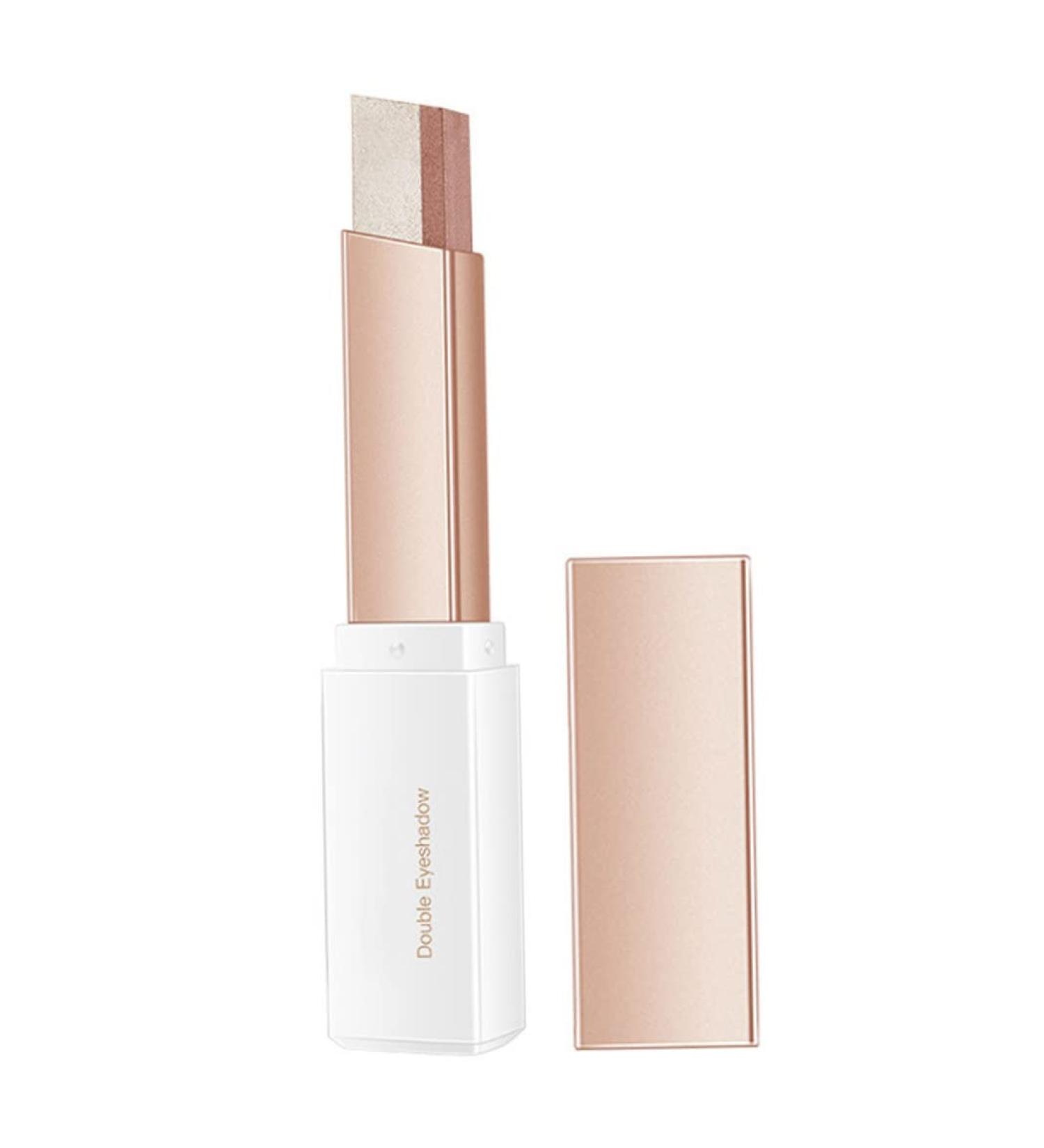B ton de fard paupi res double couleur 2 en 1 d grad miroitant fard paupi res maquillage pour les yeux 2 5 g Style6 ombres de maquillage 6# - Buy Online on GoSupps.com