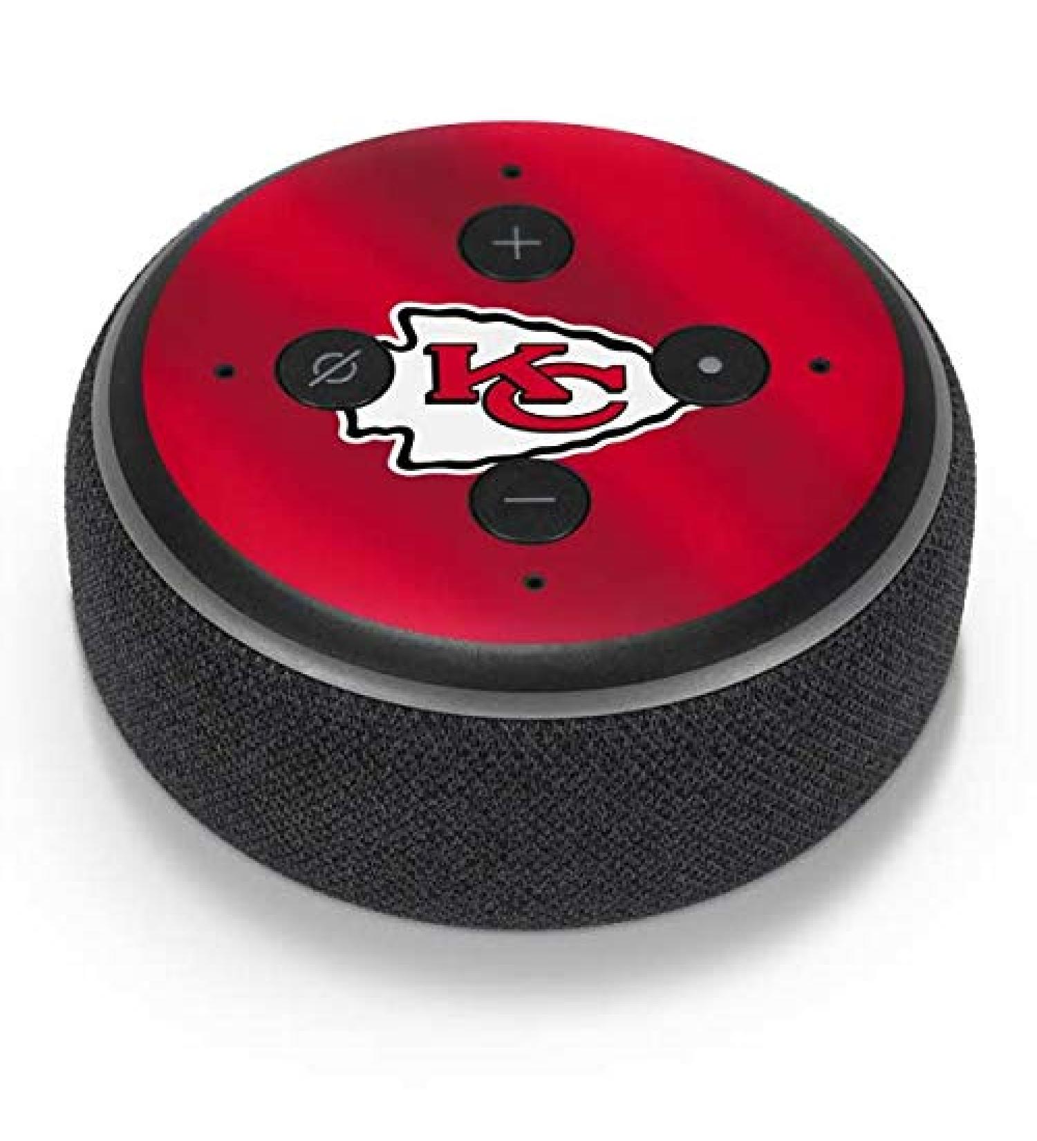NFL Kansas City Chiefs Echo Dot 3 Audio Skin - Officially Licensed Decal by Skinit - Buy Online on GoSupps.com