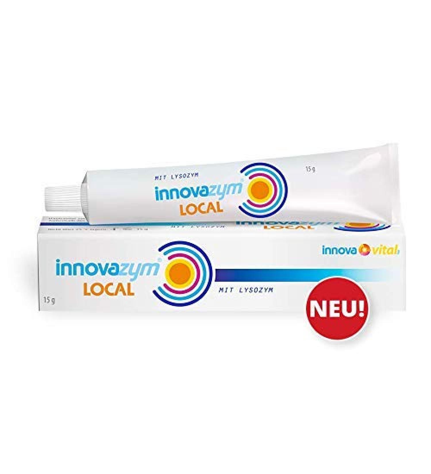 Innovazym Local Skin Cream with Lysozyme | Effective Relief for Burns Sunburn Pimples & Neurodermatitis - International Shipping Available - Buy Online on GoSupps.com