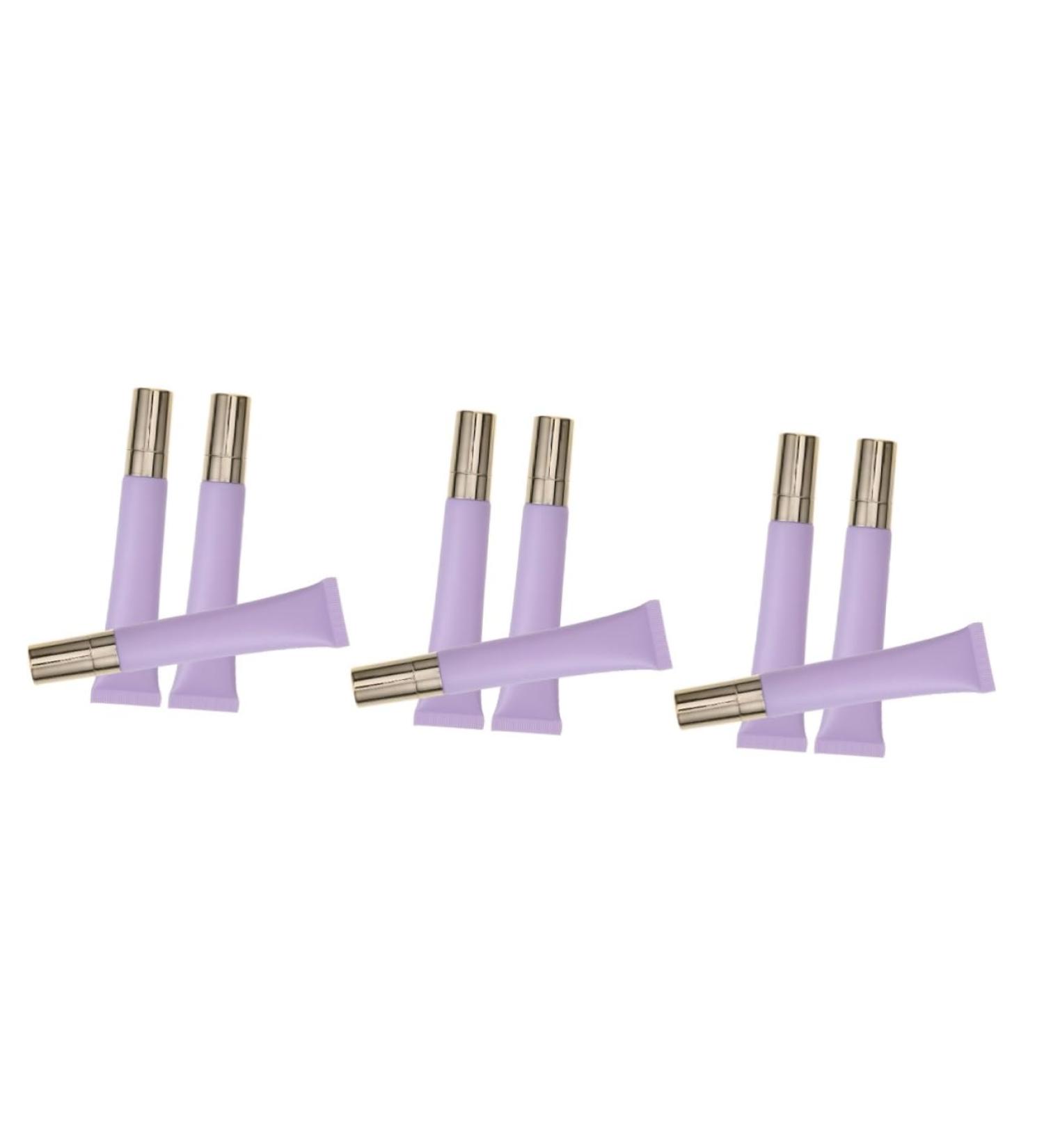 FRCOLOR 9 Pcs Frosted Eye Cream Bottles - Organic Under Eye Cream & Essential Oil for Dark Circles - Purple - 13x2x1 cm - Buy Online on GoSupps.com