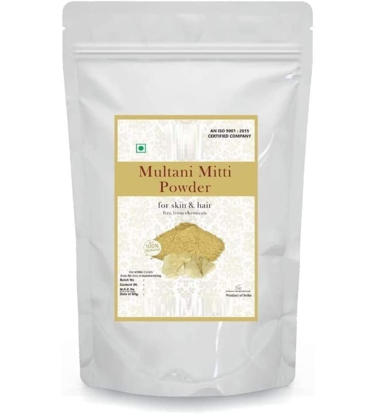 SM Natural Multani Mitti or Fullers Earth or Calcium Bentonite Clay - 100g Pack - Buy Online on GoSupps.com