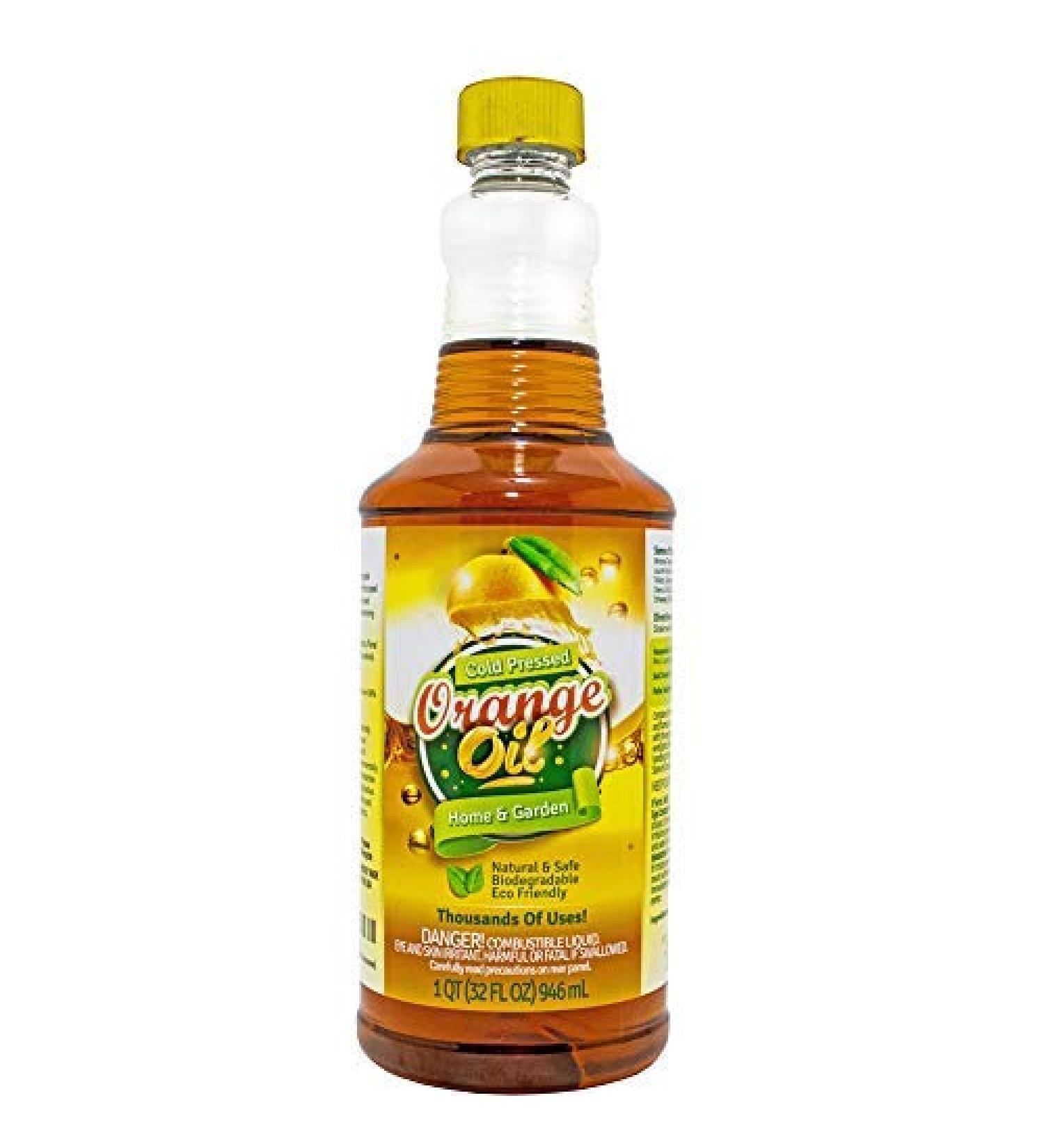 Green Gobbler All-Natural Cold Pressed Concentrated Orange Oil for Home and Outdoor Multi-Purpose Cleaning- Hundreds of Uses 32 oz