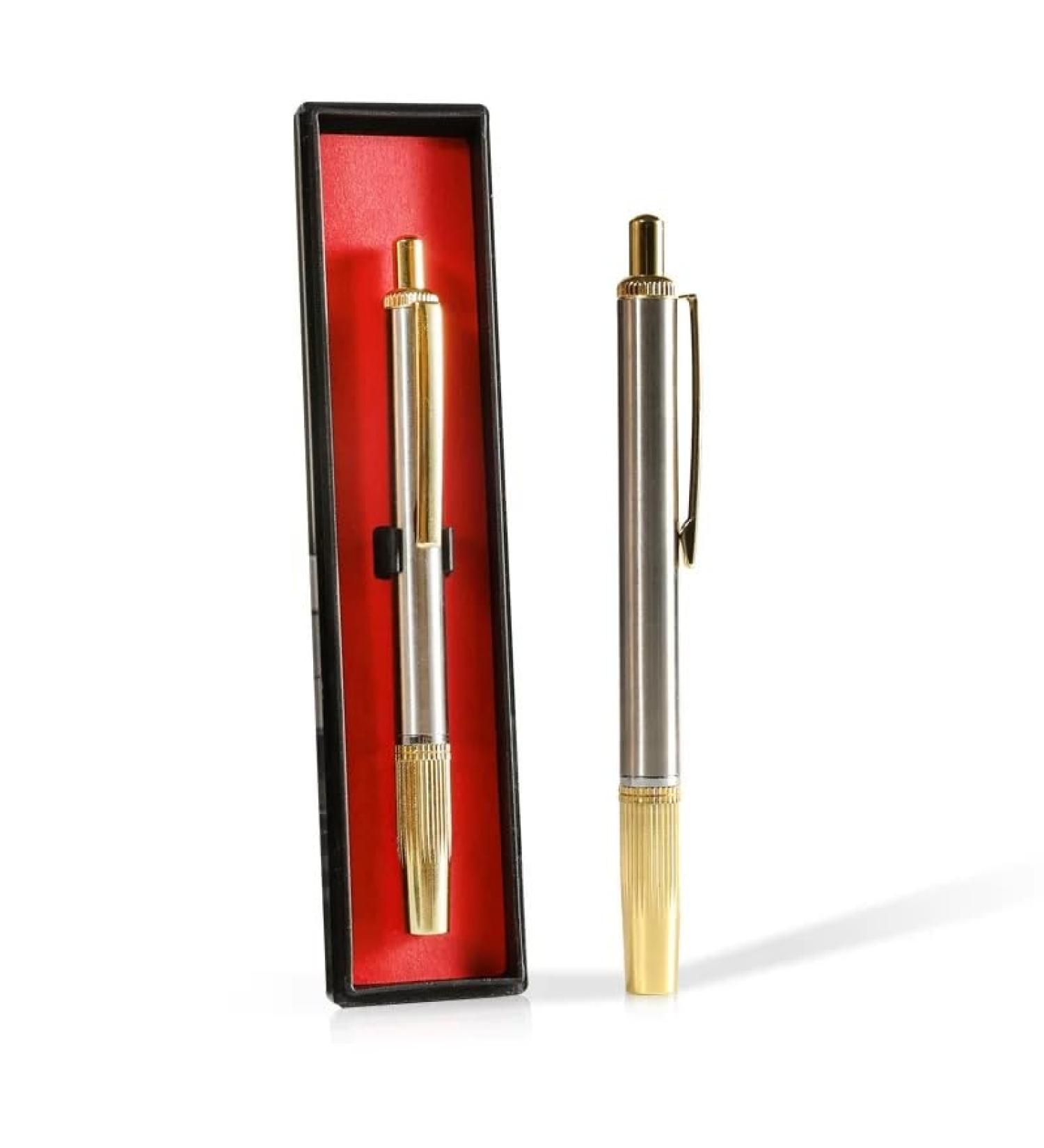 Blood Lancet Pen Stainless Steel Lancet Device Blood Test Pen Compatible Sterile-Tip-Lancets for Cupping Acupuncture Massage Physiotherapy - Buy Online on GoSupps.com
