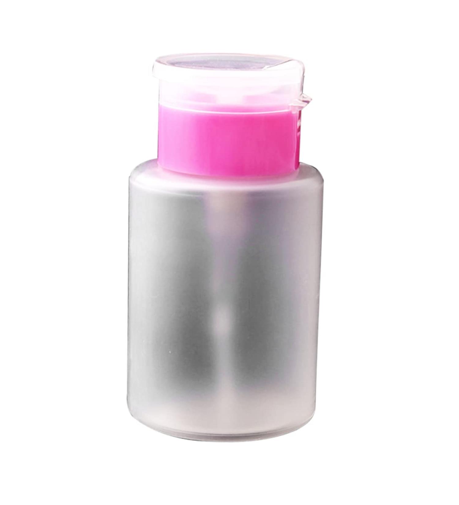 3 pieces nailing tool manicure accessories bottle for nail polish remover nail accessories nail art accessories water nail polish remover bottle press cosmetics alcohol 10.5x5.5cm pink - Buy Online on GoSupps.com